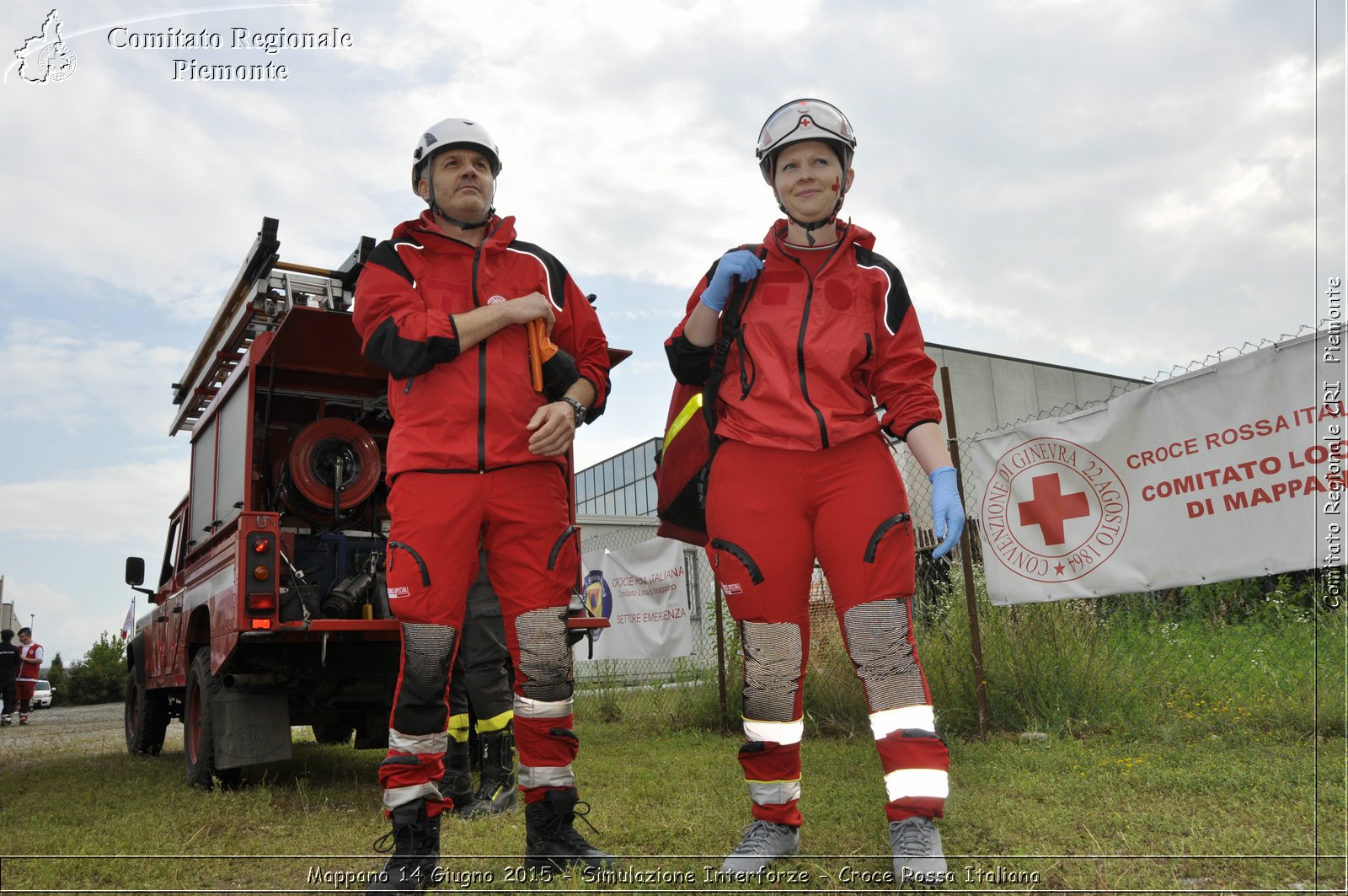 Mappano 14 Giugno 2015 - Simulazione Interforze - Croce Rossa Italiana- Comitato Regionale del Piemonte