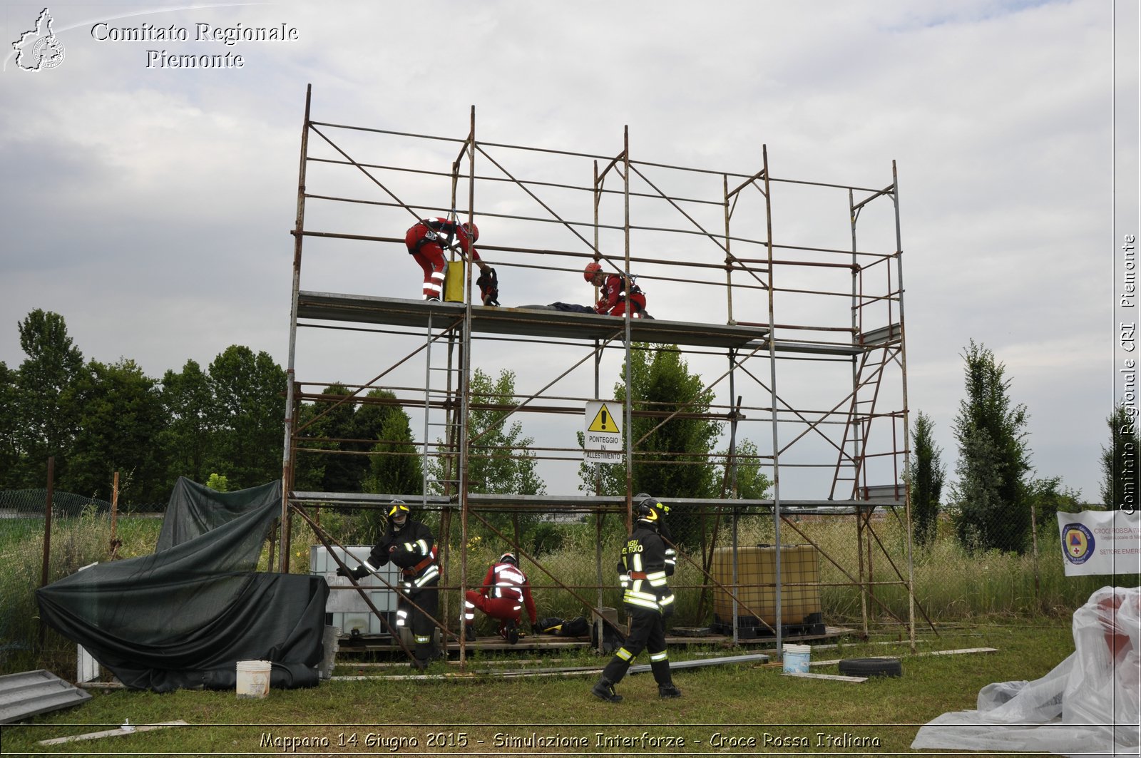 Mappano 14 Giugno 2015 - Simulazione Interforze - Croce Rossa Italiana- Comitato Regionale del Piemonte