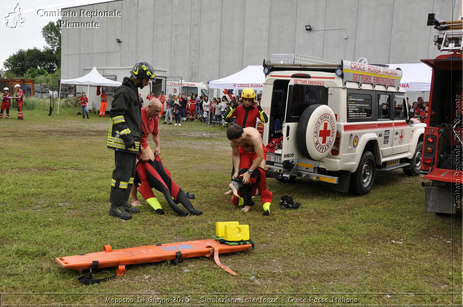 Mappano 14 Giugno 2015 - Simulazione Interforze - Croce Rossa Italiana- Comitato Regionale del Piemonte