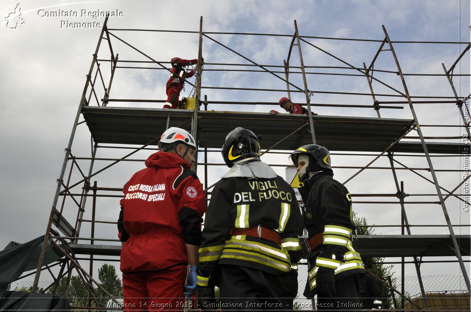 Mappano 14 Giugno 2015 - Simulazione Interforze - Croce Rossa Italiana- Comitato Regionale del Piemonte