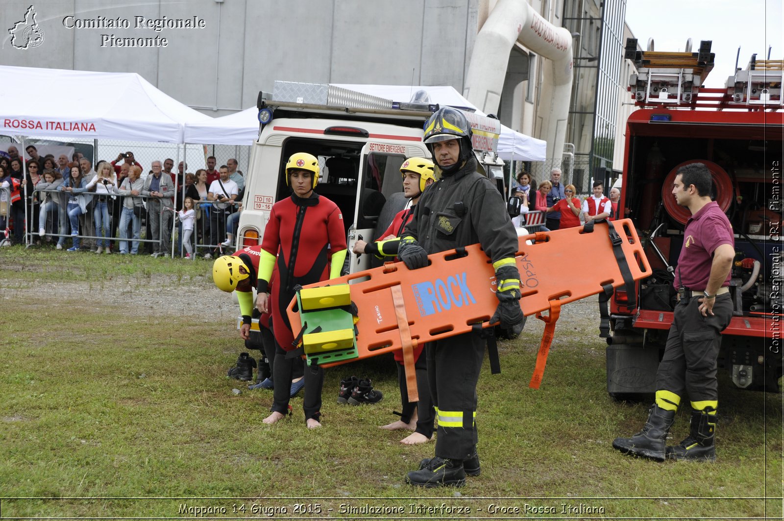 Mappano 14 Giugno 2015 - Simulazione Interforze - Croce Rossa Italiana- Comitato Regionale del Piemonte