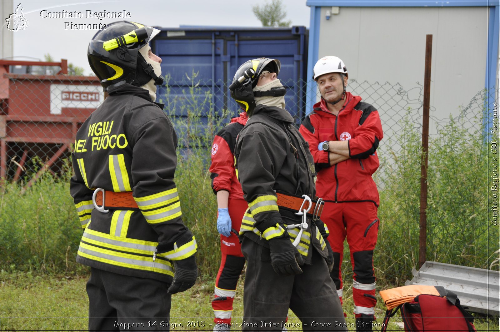 Mappano 14 Giugno 2015 - Simulazione Interforze - Croce Rossa Italiana- Comitato Regionale del Piemonte