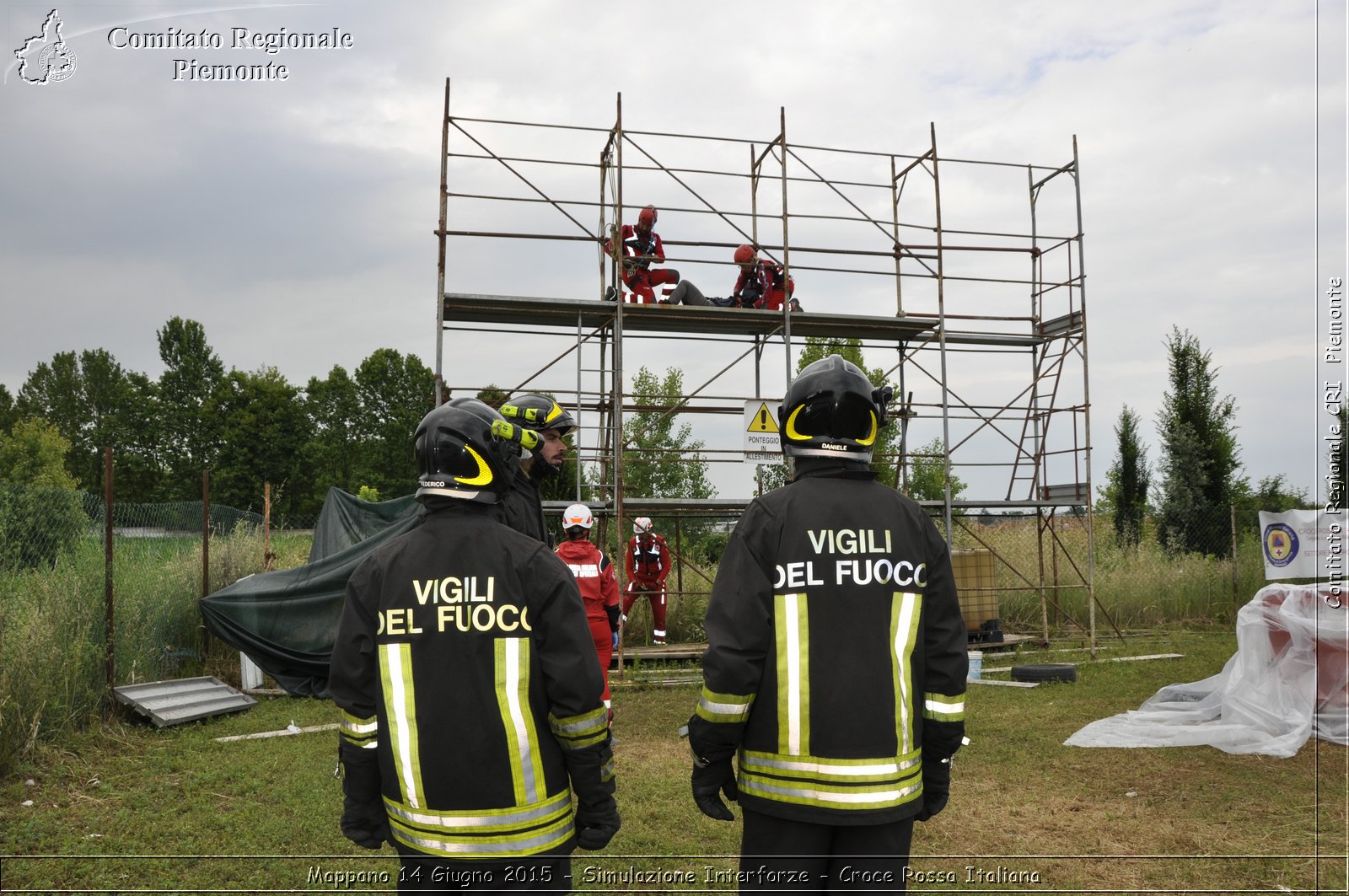 Mappano 14 Giugno 2015 - Simulazione Interforze - Croce Rossa Italiana- Comitato Regionale del Piemonte