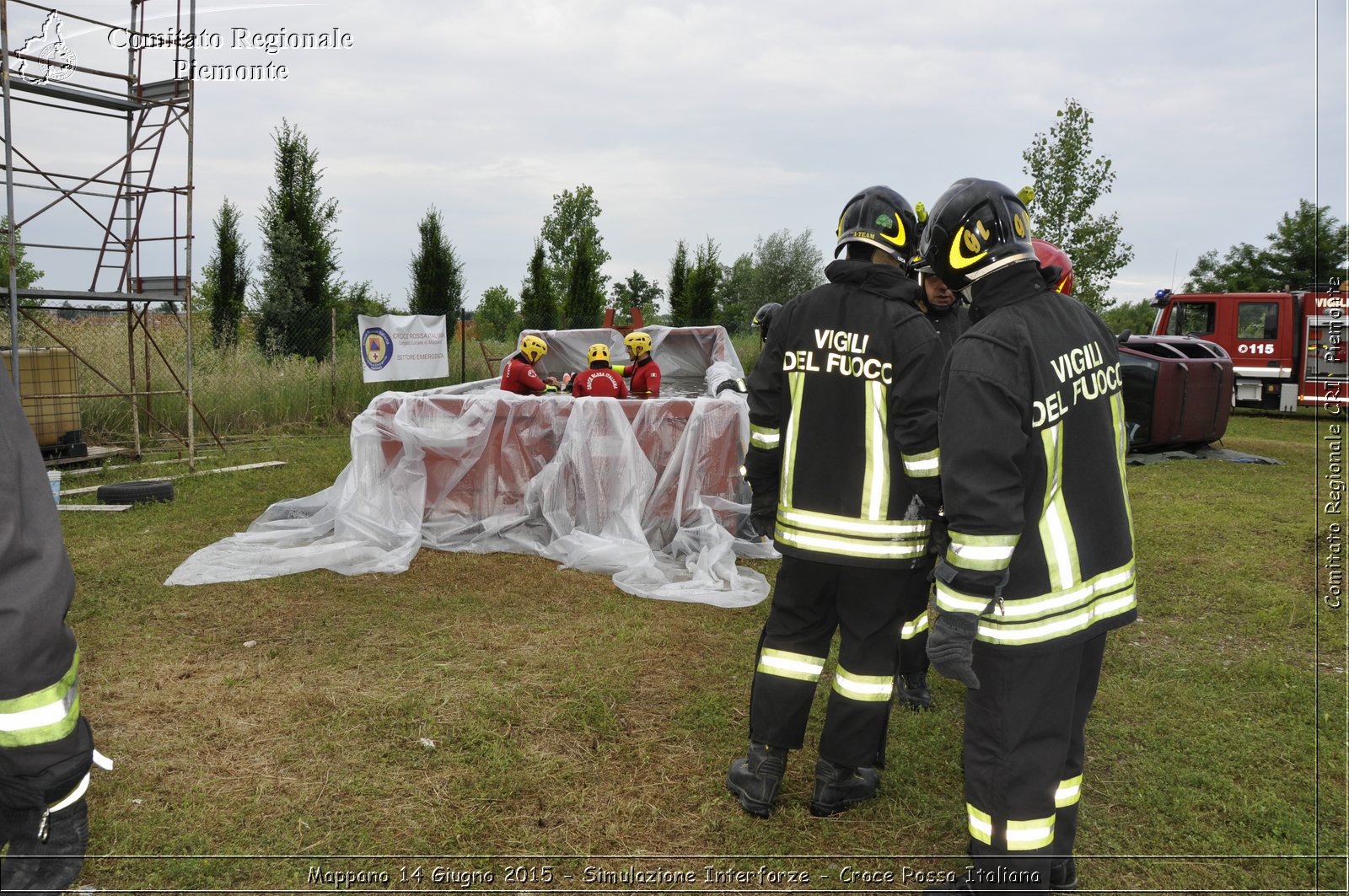 Mappano 14 Giugno 2015 - Simulazione Interforze - Croce Rossa Italiana- Comitato Regionale del Piemonte