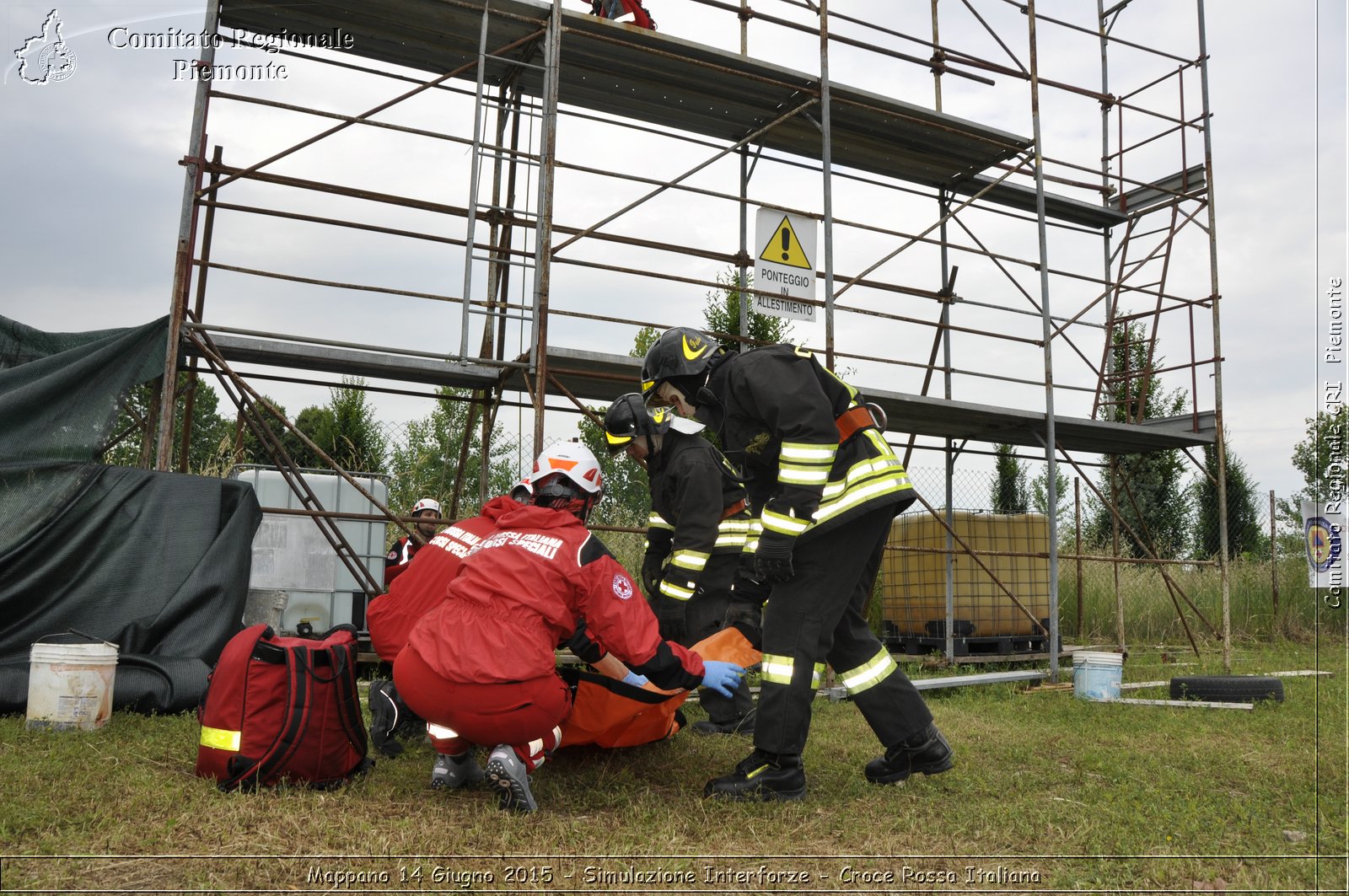 Mappano 14 Giugno 2015 - Simulazione Interforze - Croce Rossa Italiana- Comitato Regionale del Piemonte