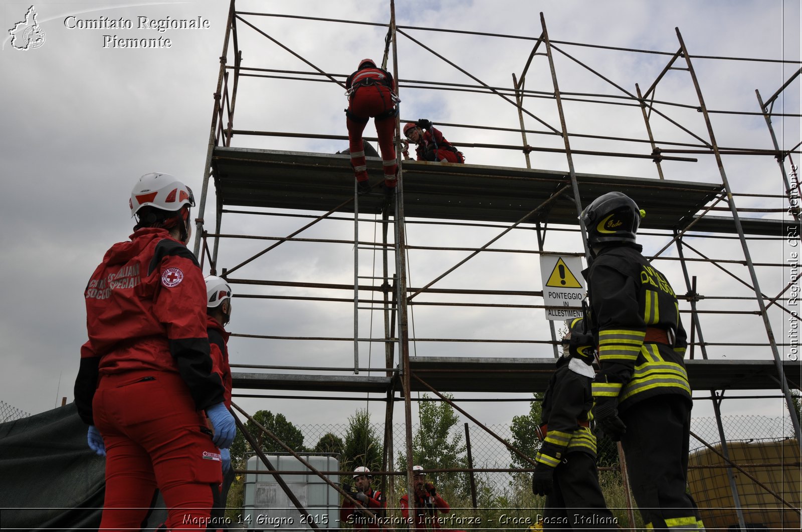 Mappano 14 Giugno 2015 - Simulazione Interforze - Croce Rossa Italiana- Comitato Regionale del Piemonte