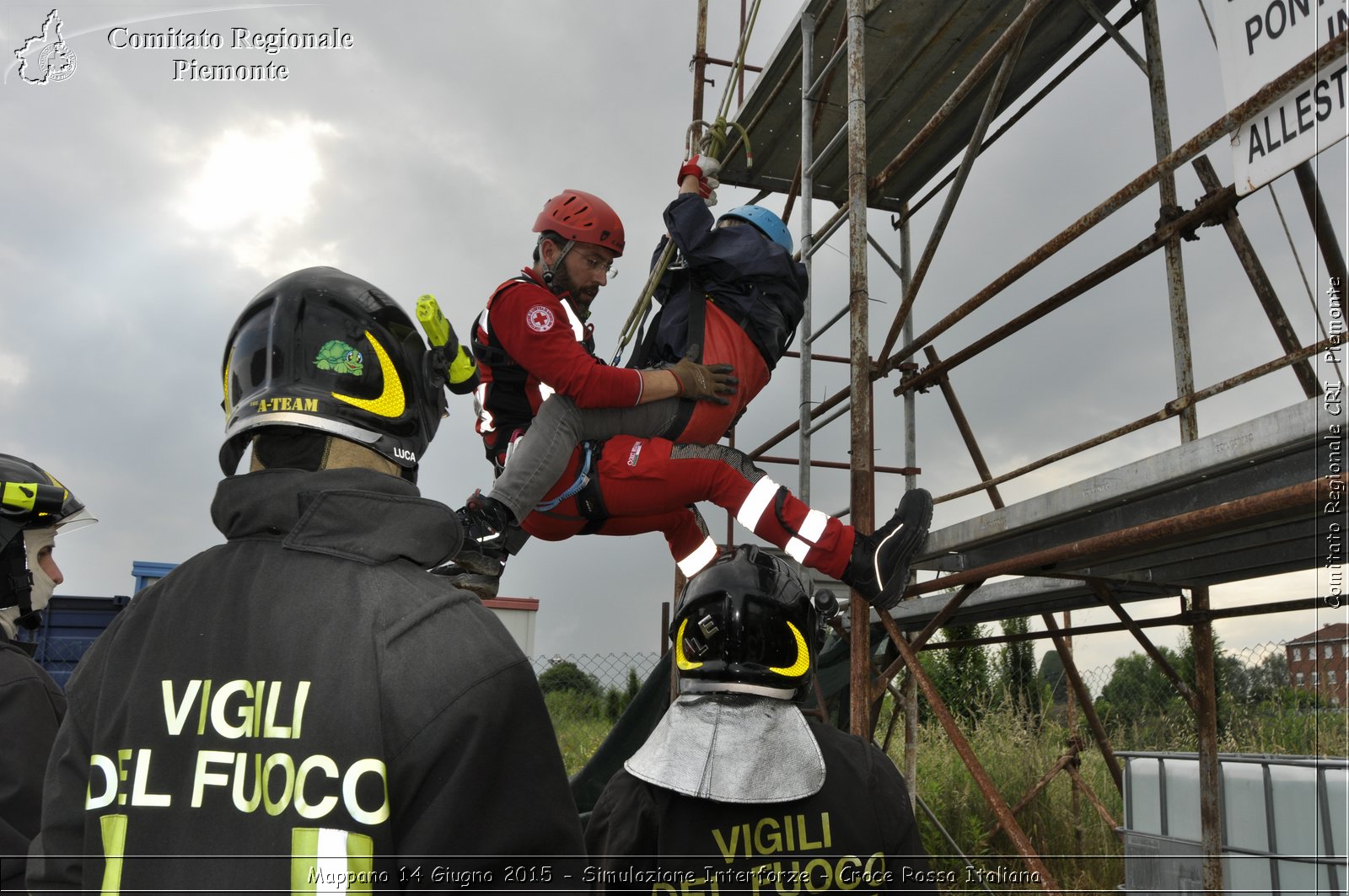 Mappano 14 Giugno 2015 - Simulazione Interforze - Croce Rossa Italiana- Comitato Regionale del Piemonte