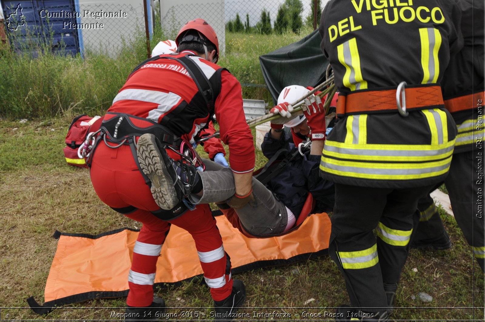 Mappano 14 Giugno 2015 - Simulazione Interforze - Croce Rossa Italiana- Comitato Regionale del Piemonte