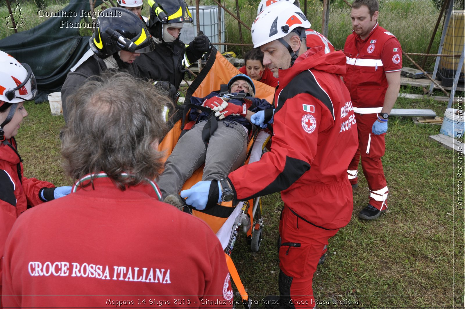 Mappano 14 Giugno 2015 - Simulazione Interforze - Croce Rossa Italiana- Comitato Regionale del Piemonte