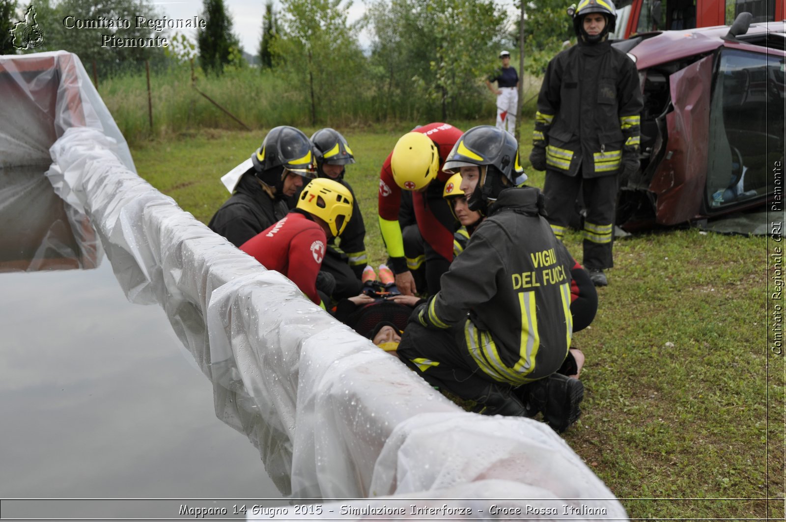 Mappano 14 Giugno 2015 - Simulazione Interforze - Croce Rossa Italiana- Comitato Regionale del Piemonte