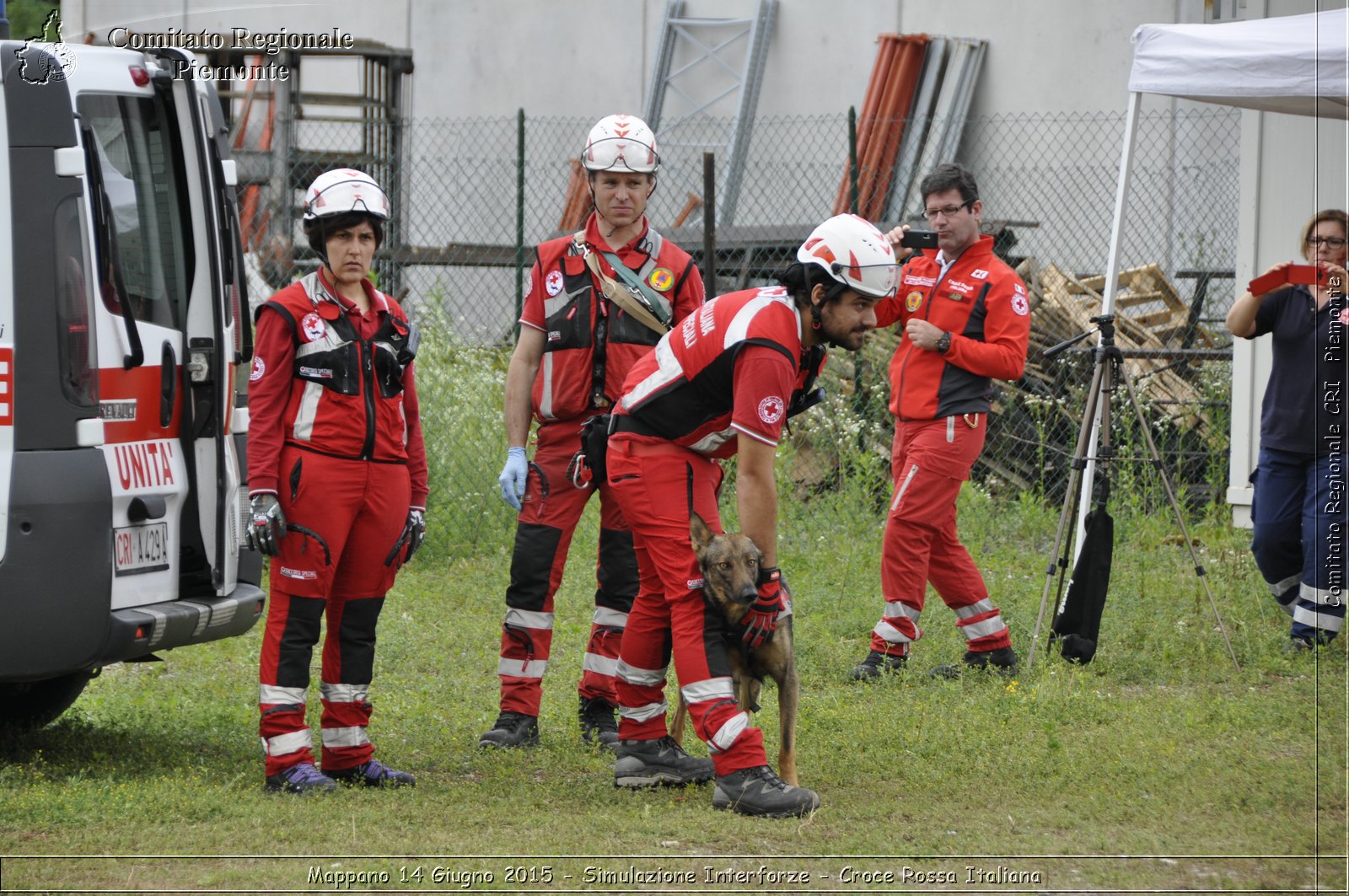 Mappano 14 Giugno 2015 - Simulazione Interforze - Croce Rossa Italiana- Comitato Regionale del Piemonte