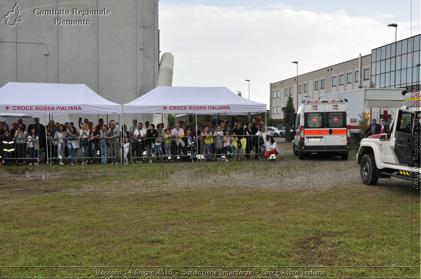 Mappano 14 Giugno 2015 - Simulazione Interforze - Croce Rossa Italiana- Comitato Regionale del Piemonte