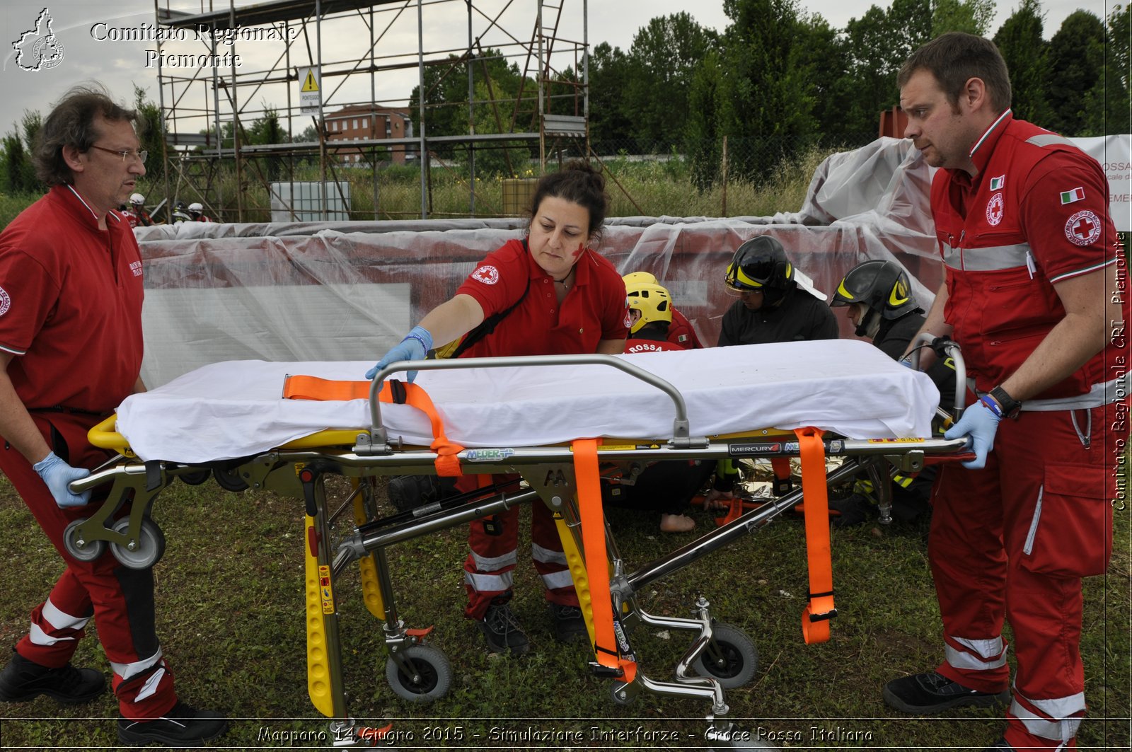 Mappano 14 Giugno 2015 - Simulazione Interforze - Croce Rossa Italiana- Comitato Regionale del Piemonte