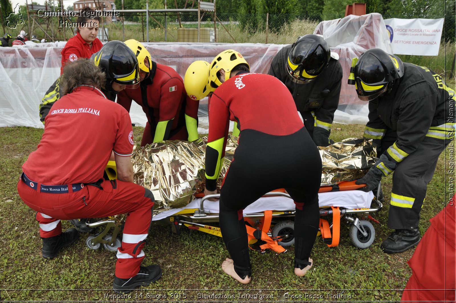 Mappano 14 Giugno 2015 - Simulazione Interforze - Croce Rossa Italiana- Comitato Regionale del Piemonte