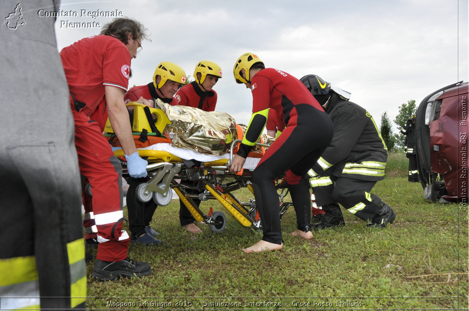 Mappano 14 Giugno 2015 - Simulazione Interforze - Croce Rossa Italiana- Comitato Regionale del Piemonte