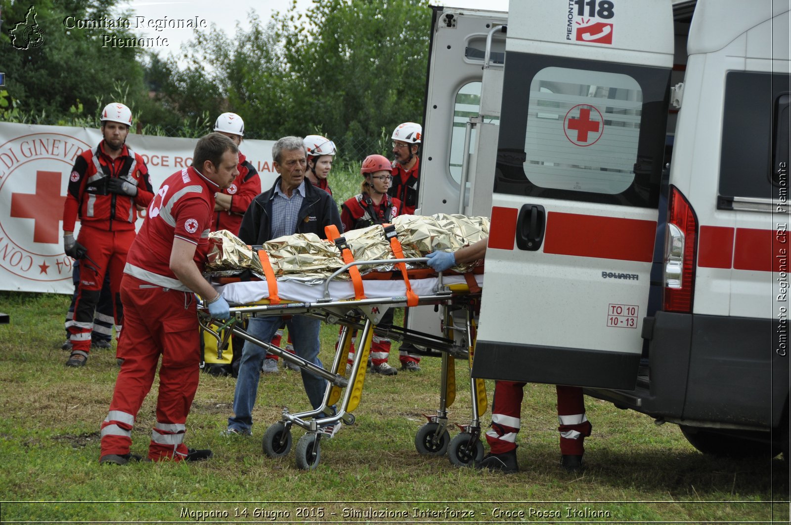 Mappano 14 Giugno 2015 - Simulazione Interforze - Croce Rossa Italiana- Comitato Regionale del Piemonte