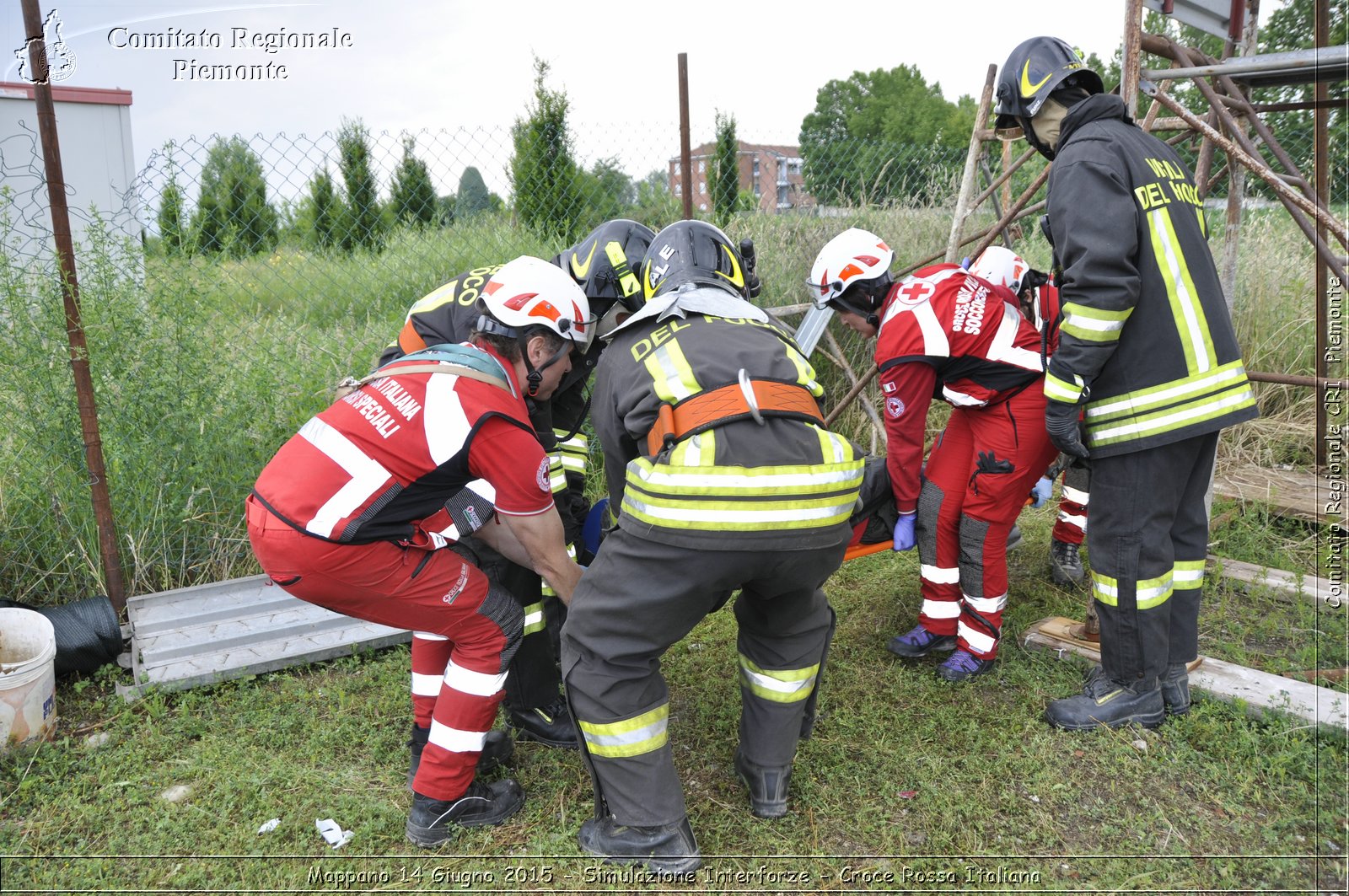 Mappano 14 Giugno 2015 - Simulazione Interforze - Croce Rossa Italiana- Comitato Regionale del Piemonte