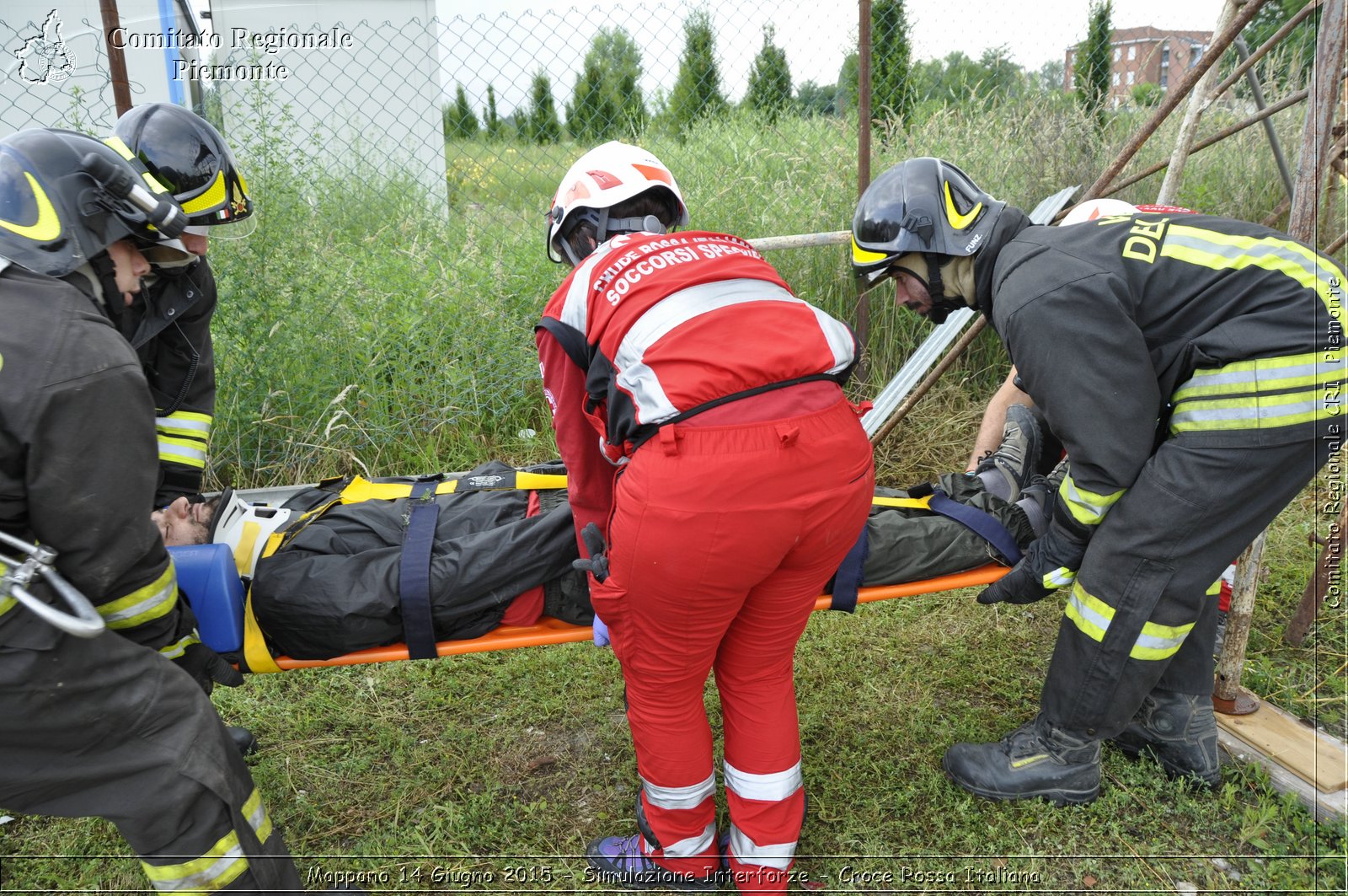 Mappano 14 Giugno 2015 - Simulazione Interforze - Croce Rossa Italiana- Comitato Regionale del Piemonte