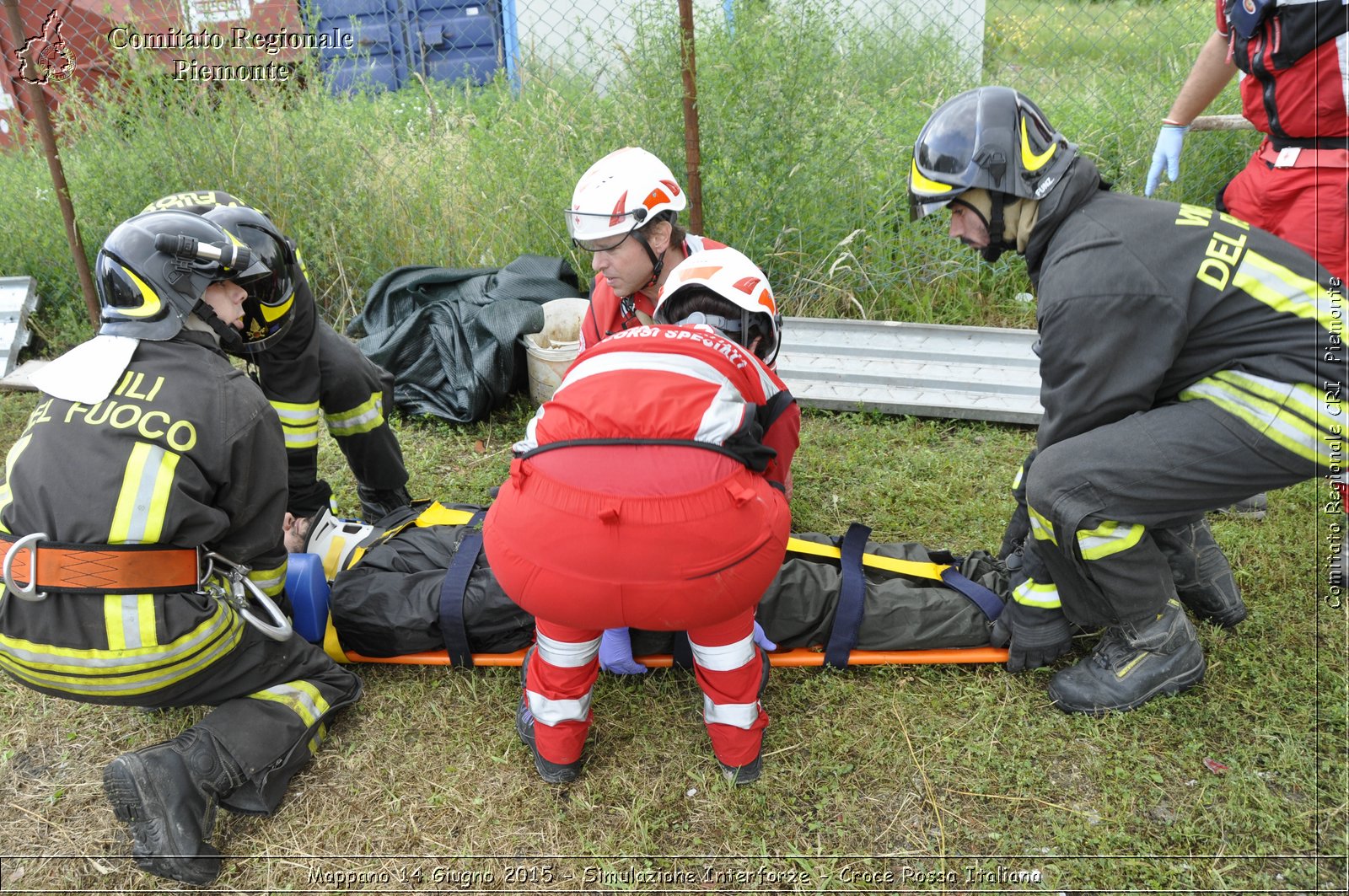 Mappano 14 Giugno 2015 - Simulazione Interforze - Croce Rossa Italiana- Comitato Regionale del Piemonte