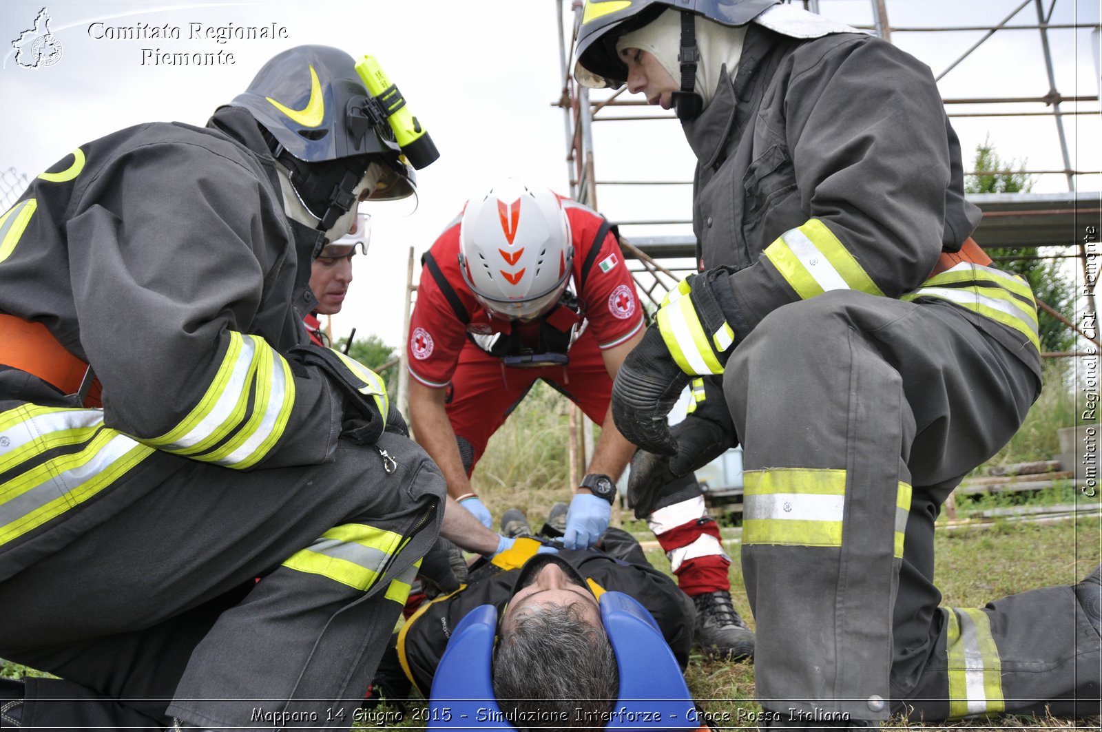 Mappano 14 Giugno 2015 - Simulazione Interforze - Croce Rossa Italiana- Comitato Regionale del Piemonte