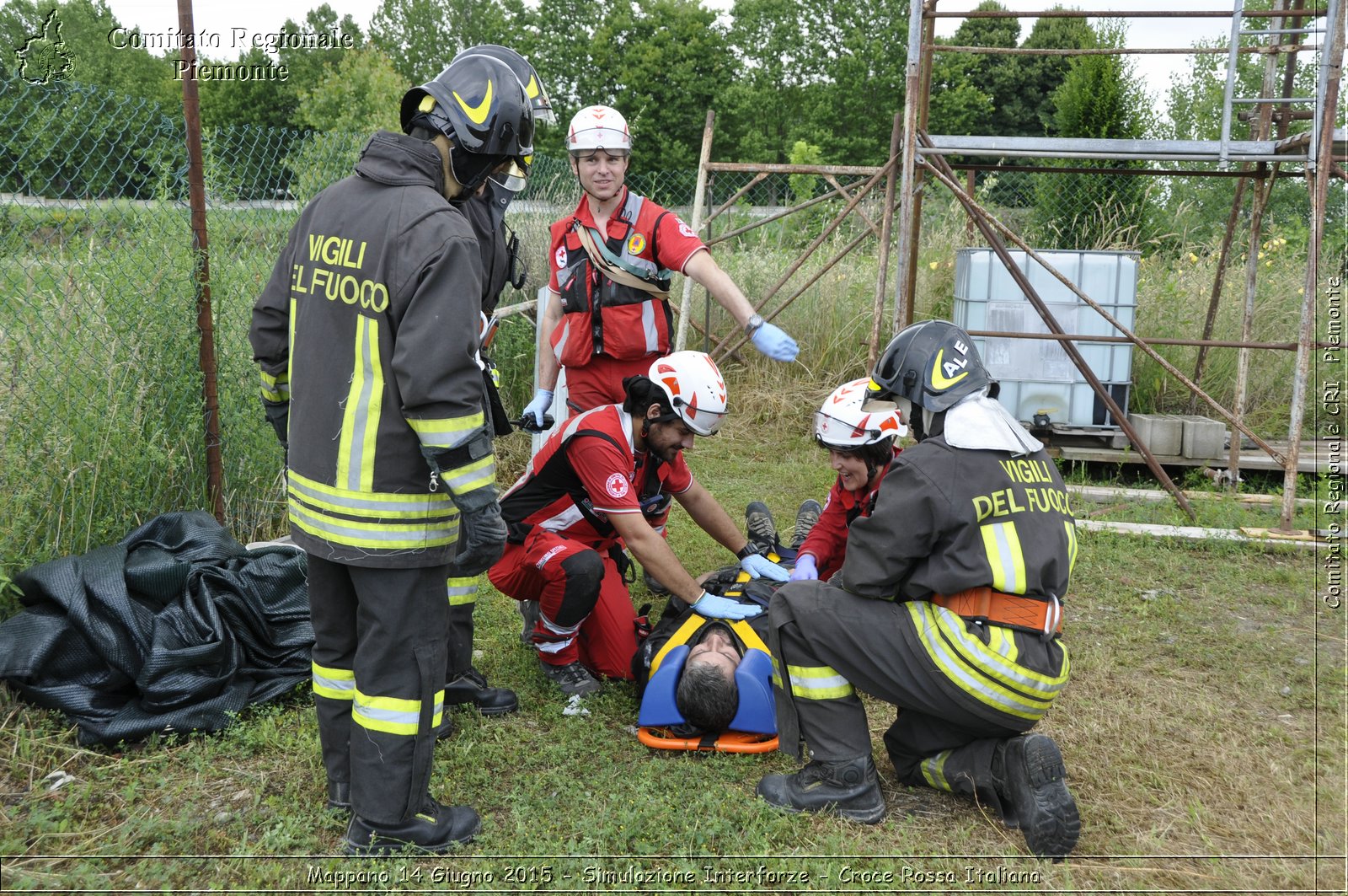 Mappano 14 Giugno 2015 - Simulazione Interforze - Croce Rossa Italiana- Comitato Regionale del Piemonte