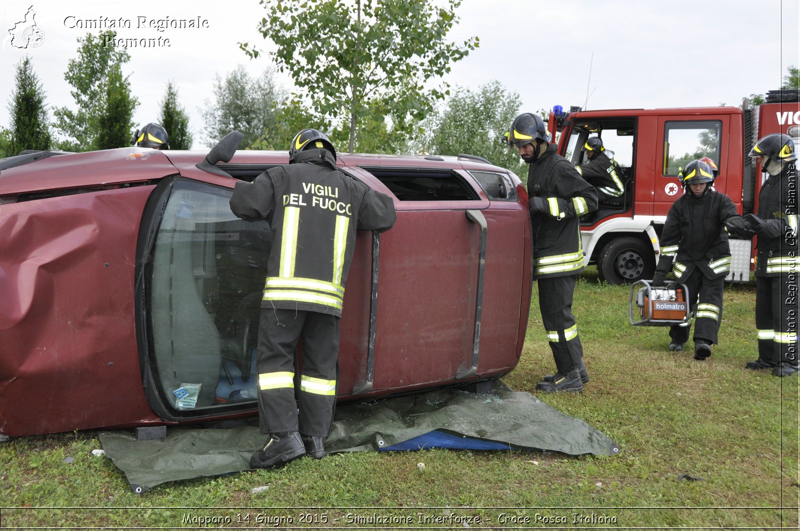 Mappano 14 Giugno 2015 - Simulazione Interforze - Croce Rossa Italiana- Comitato Regionale del Piemonte