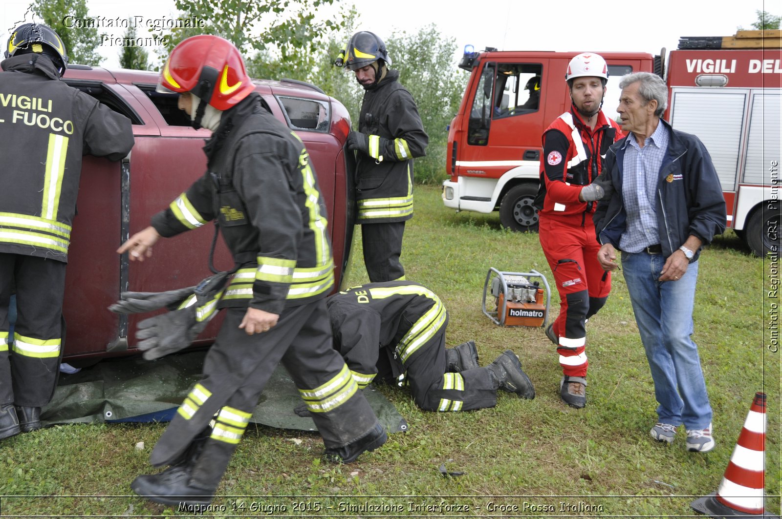 Mappano 14 Giugno 2015 - Simulazione Interforze - Croce Rossa Italiana- Comitato Regionale del Piemonte