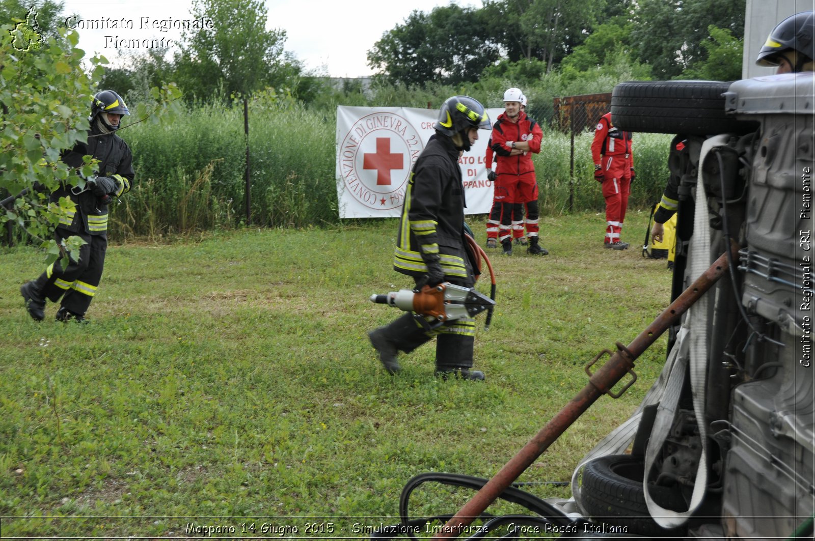 Mappano 14 Giugno 2015 - Simulazione Interforze - Croce Rossa Italiana- Comitato Regionale del Piemonte