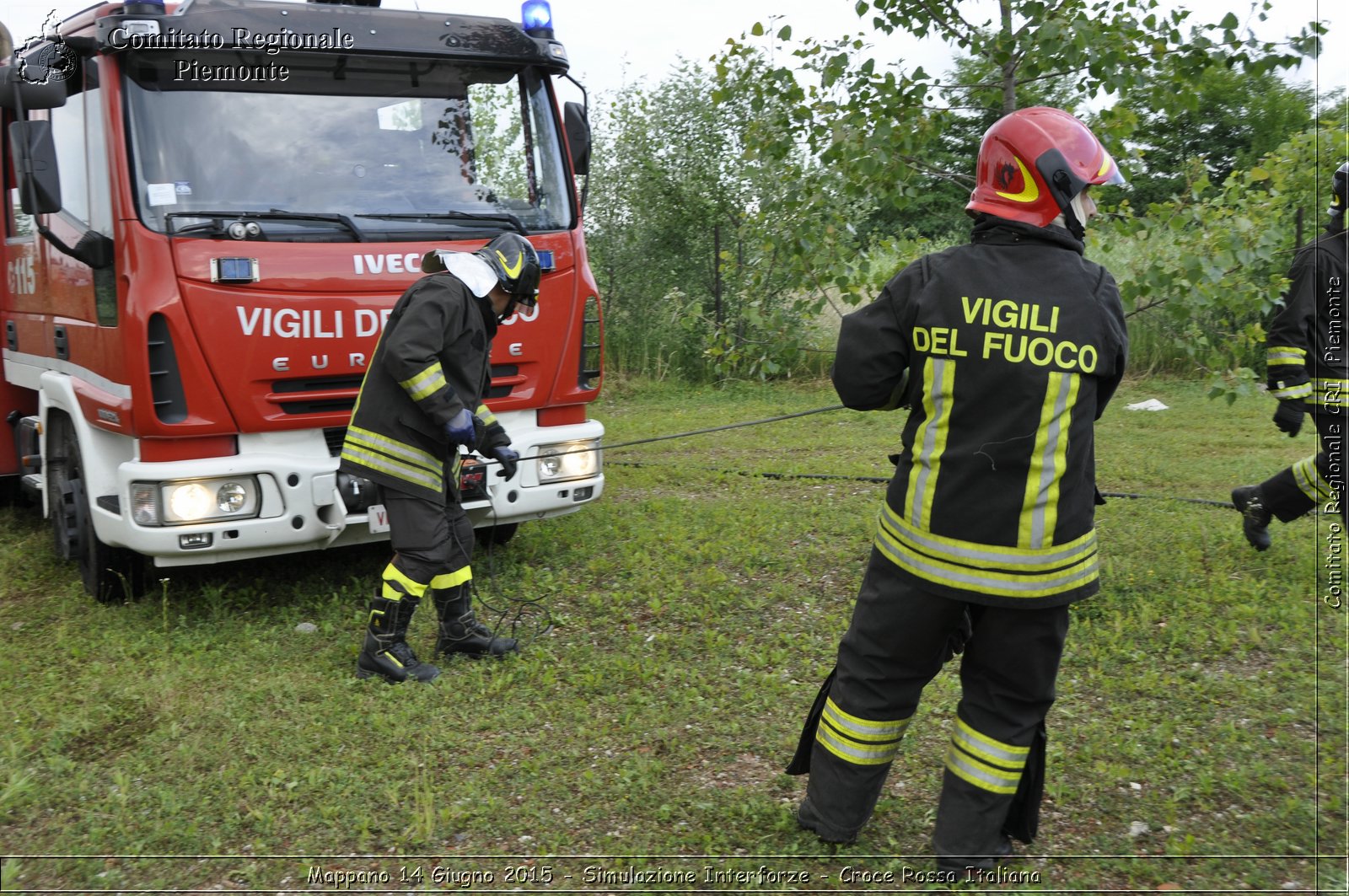 Mappano 14 Giugno 2015 - Simulazione Interforze - Croce Rossa Italiana- Comitato Regionale del Piemonte