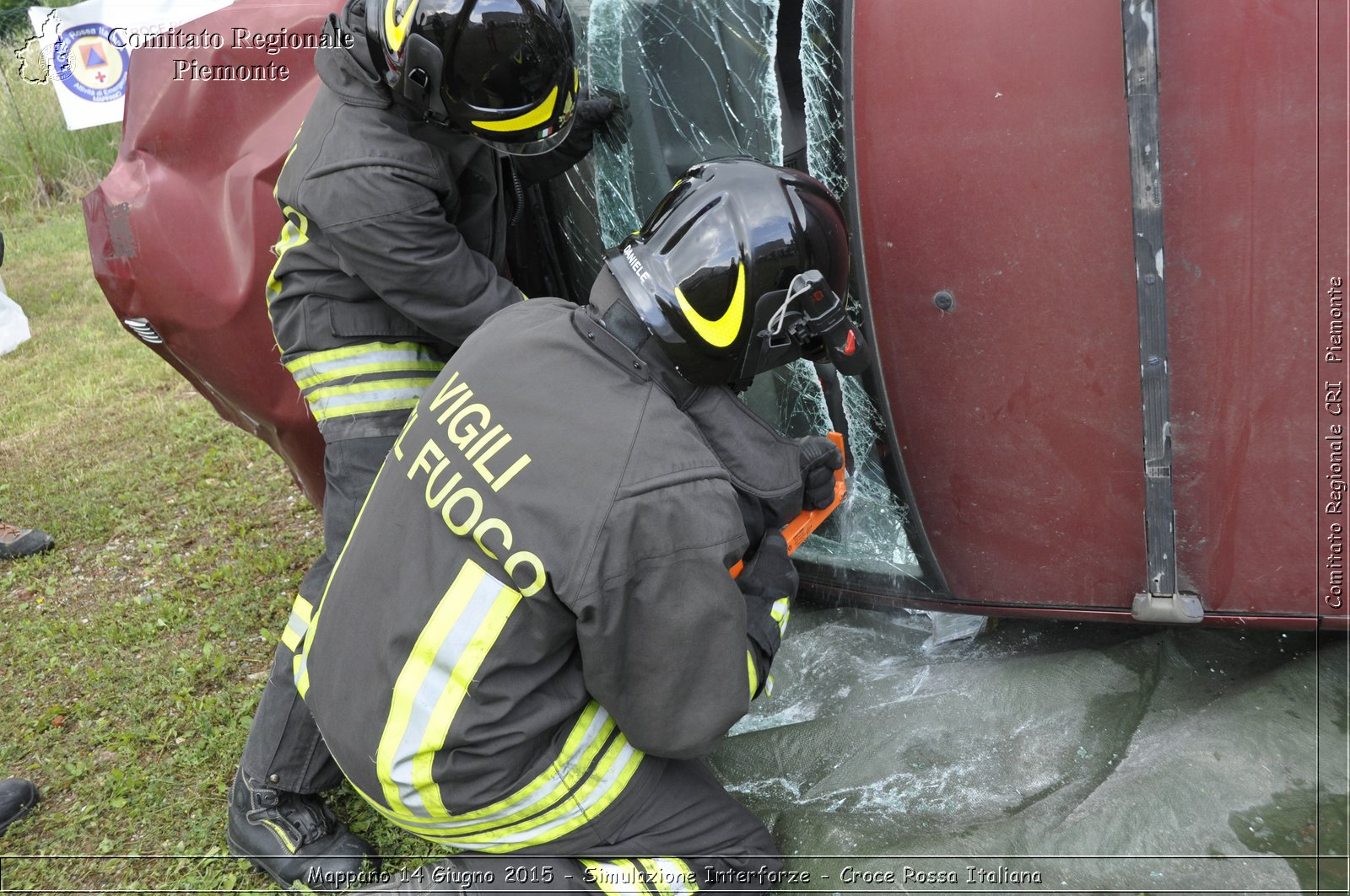 Mappano 14 Giugno 2015 - Simulazione Interforze - Croce Rossa Italiana- Comitato Regionale del Piemonte