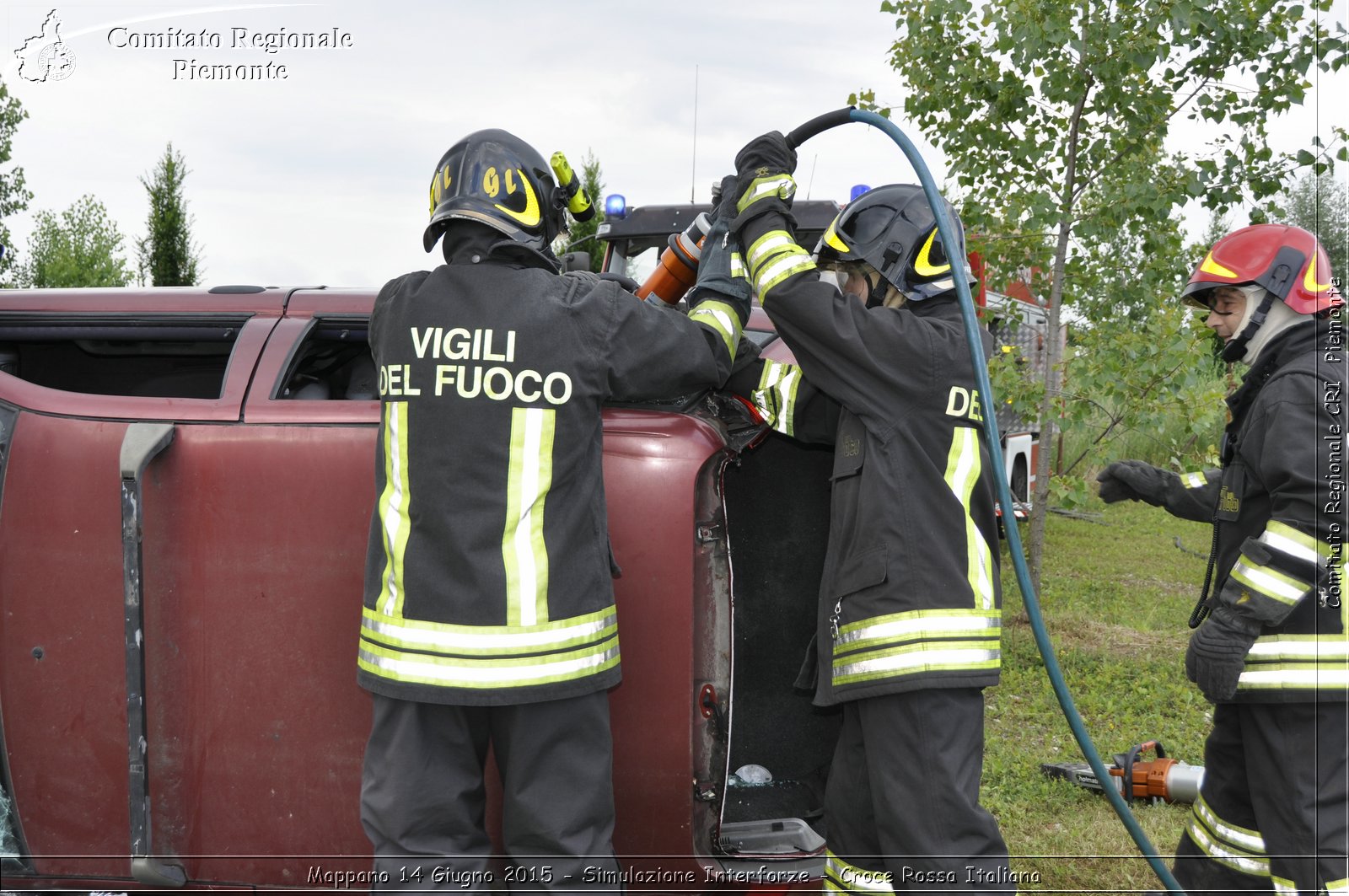 Mappano 14 Giugno 2015 - Simulazione Interforze - Croce Rossa Italiana- Comitato Regionale del Piemonte