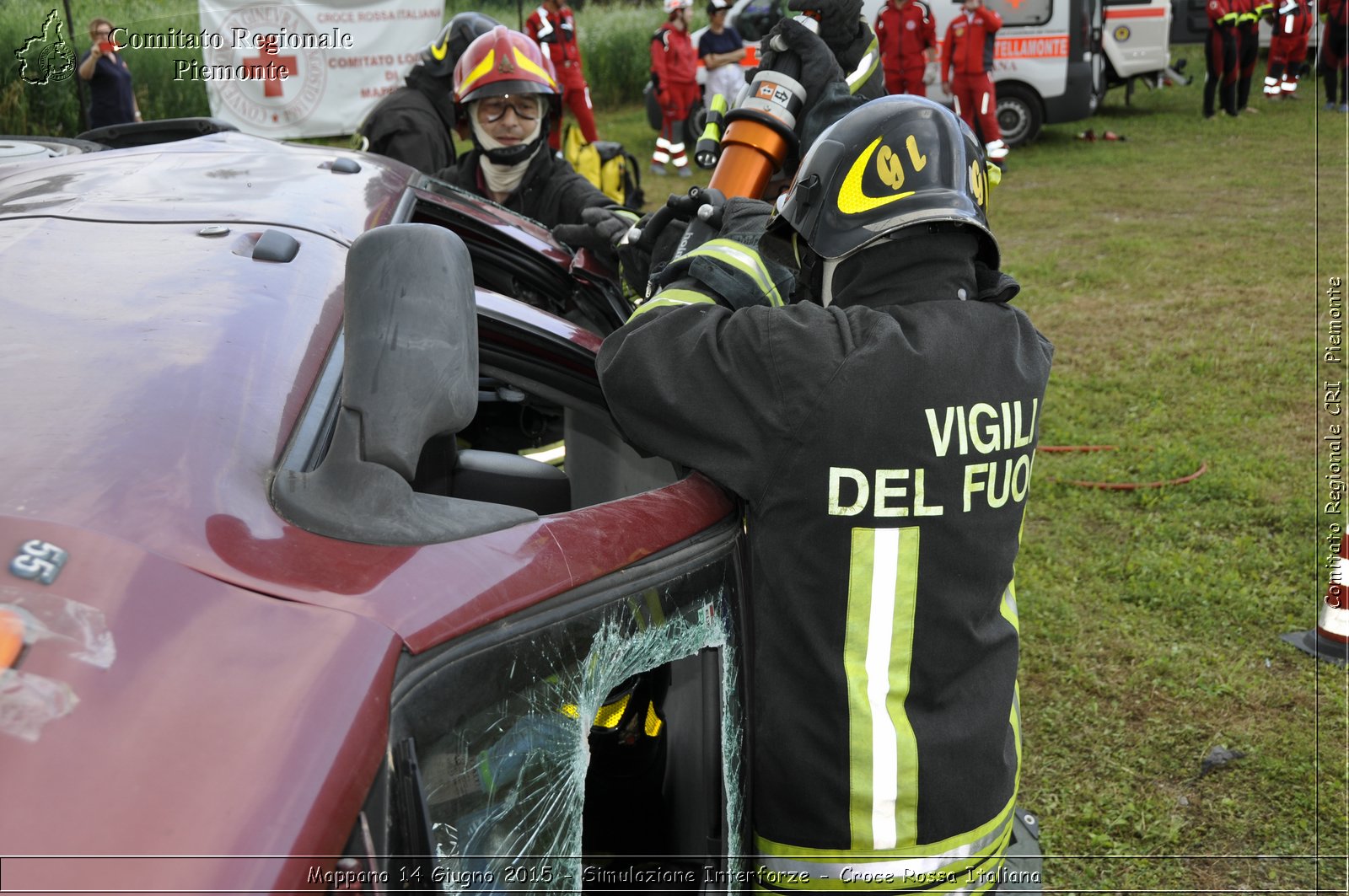 Mappano 14 Giugno 2015 - Simulazione Interforze - Croce Rossa Italiana- Comitato Regionale del Piemonte