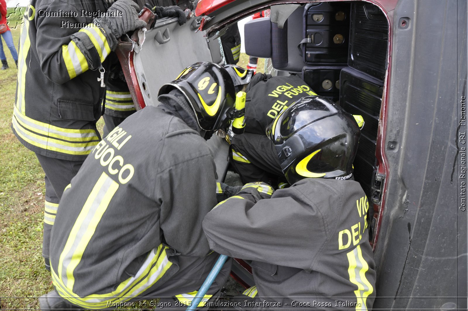 Mappano 14 Giugno 2015 - Simulazione Interforze - Croce Rossa Italiana- Comitato Regionale del Piemonte