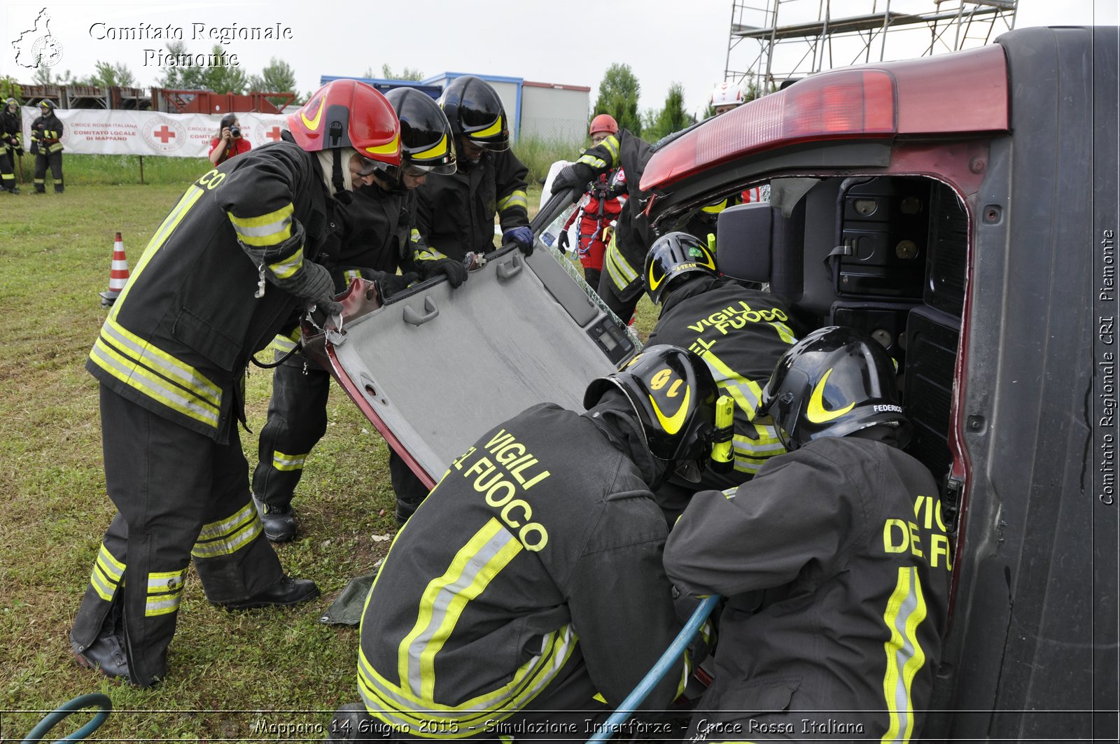 Mappano 14 Giugno 2015 - Simulazione Interforze - Croce Rossa Italiana- Comitato Regionale del Piemonte