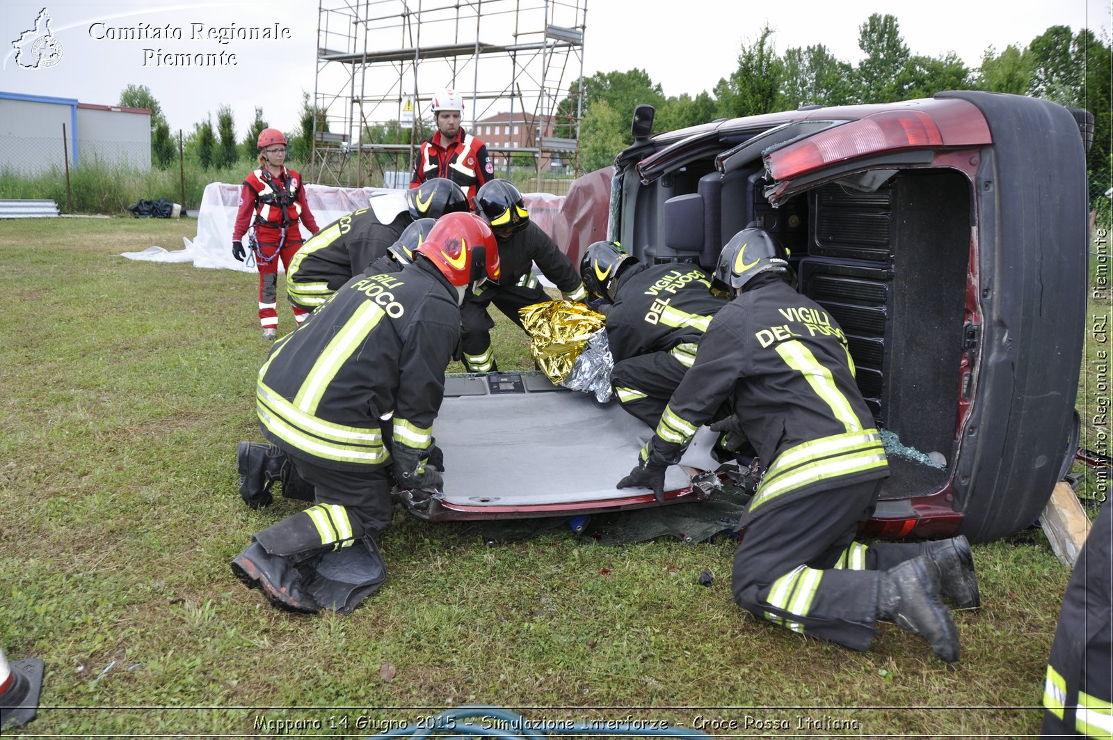 Mappano 14 Giugno 2015 - Simulazione Interforze - Croce Rossa Italiana- Comitato Regionale del Piemonte