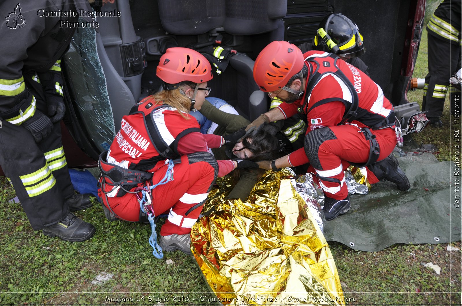 Mappano 14 Giugno 2015 - Simulazione Interforze - Croce Rossa Italiana- Comitato Regionale del Piemonte