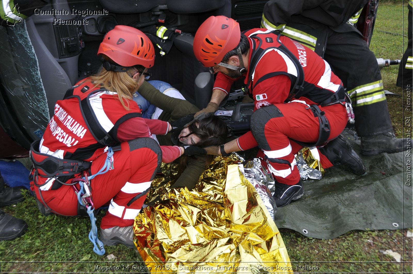 Mappano 14 Giugno 2015 - Simulazione Interforze - Croce Rossa Italiana- Comitato Regionale del Piemonte