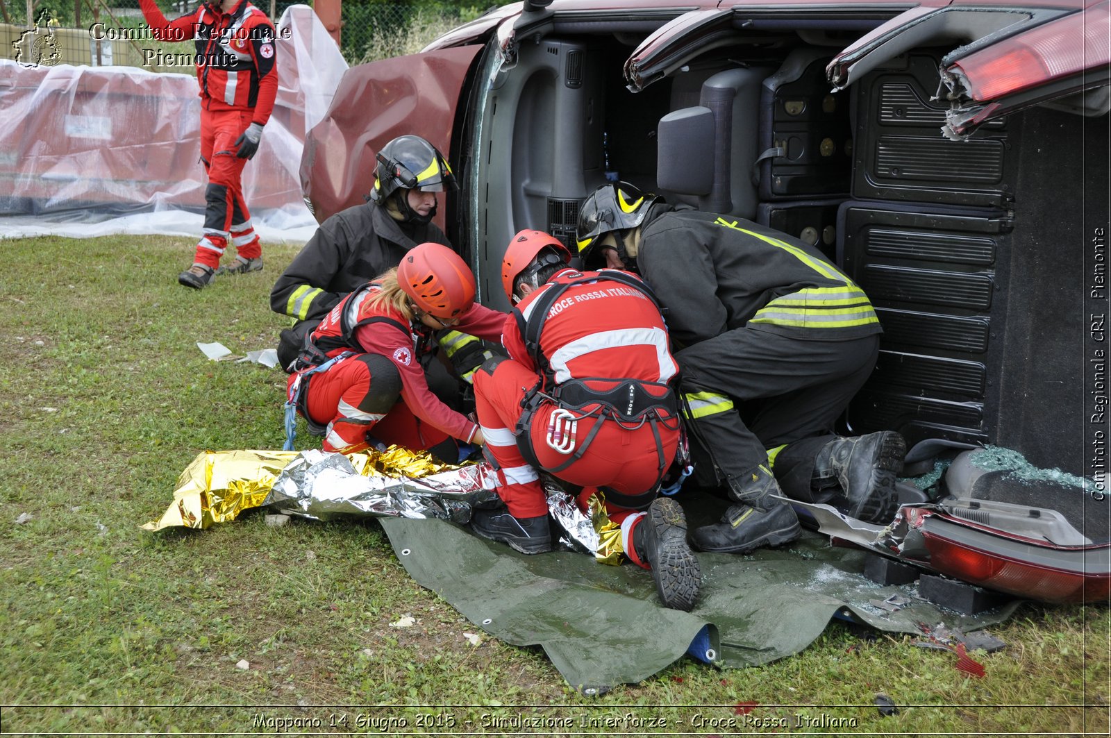 Mappano 14 Giugno 2015 - Simulazione Interforze - Croce Rossa Italiana- Comitato Regionale del Piemonte