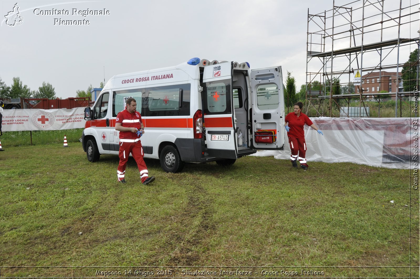 Mappano 14 Giugno 2015 - Simulazione Interforze - Croce Rossa Italiana- Comitato Regionale del Piemonte