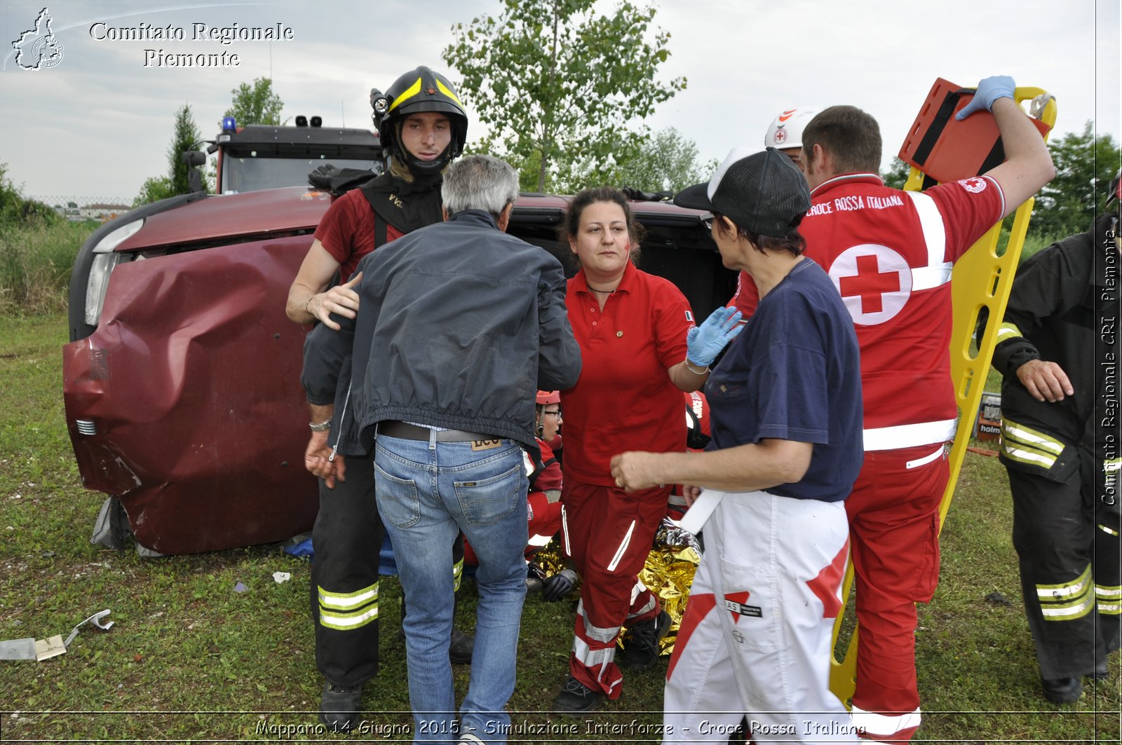 Mappano 14 Giugno 2015 - Simulazione Interforze - Croce Rossa Italiana- Comitato Regionale del Piemonte