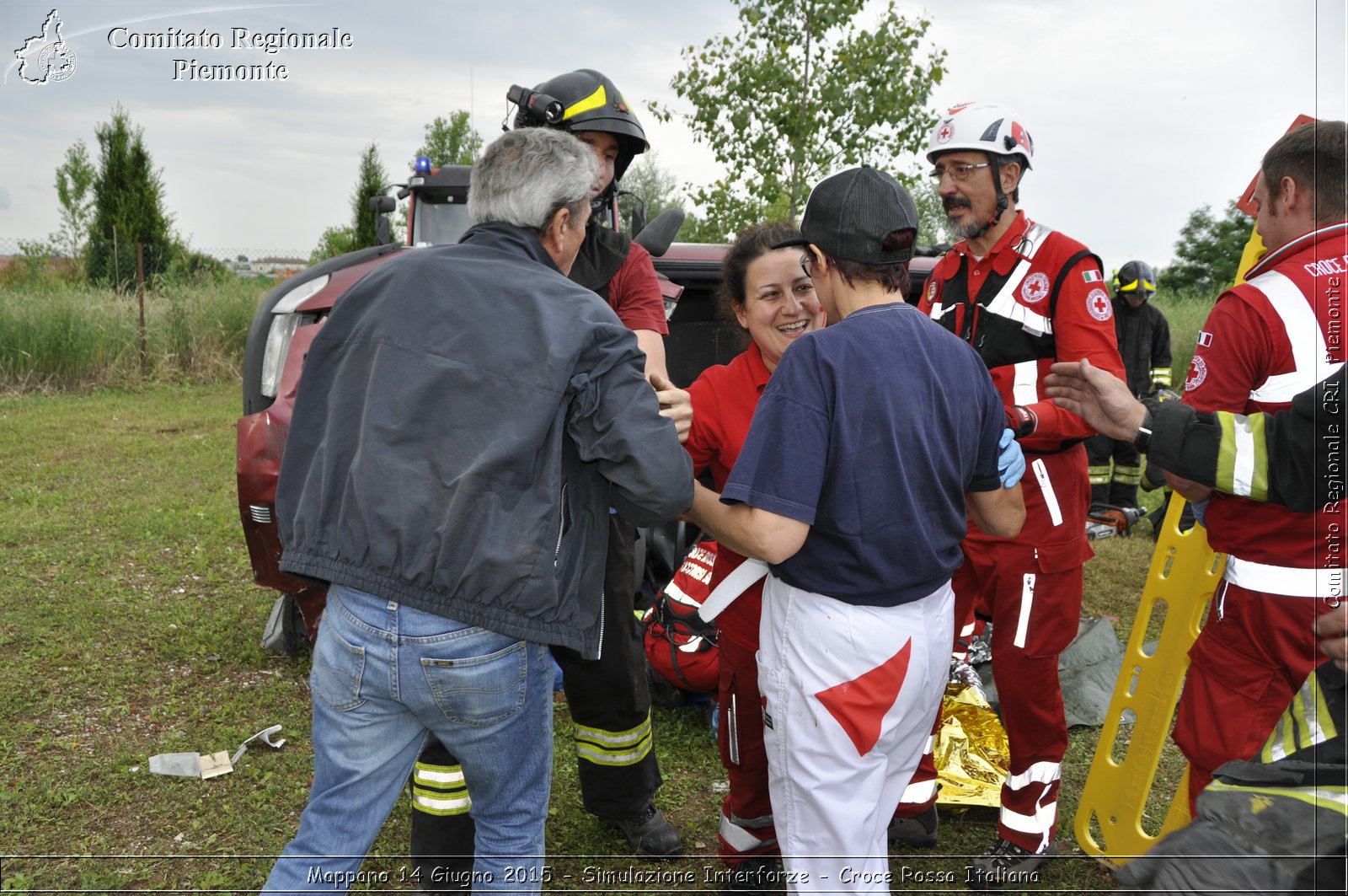 Mappano 14 Giugno 2015 - Simulazione Interforze - Croce Rossa Italiana- Comitato Regionale del Piemonte