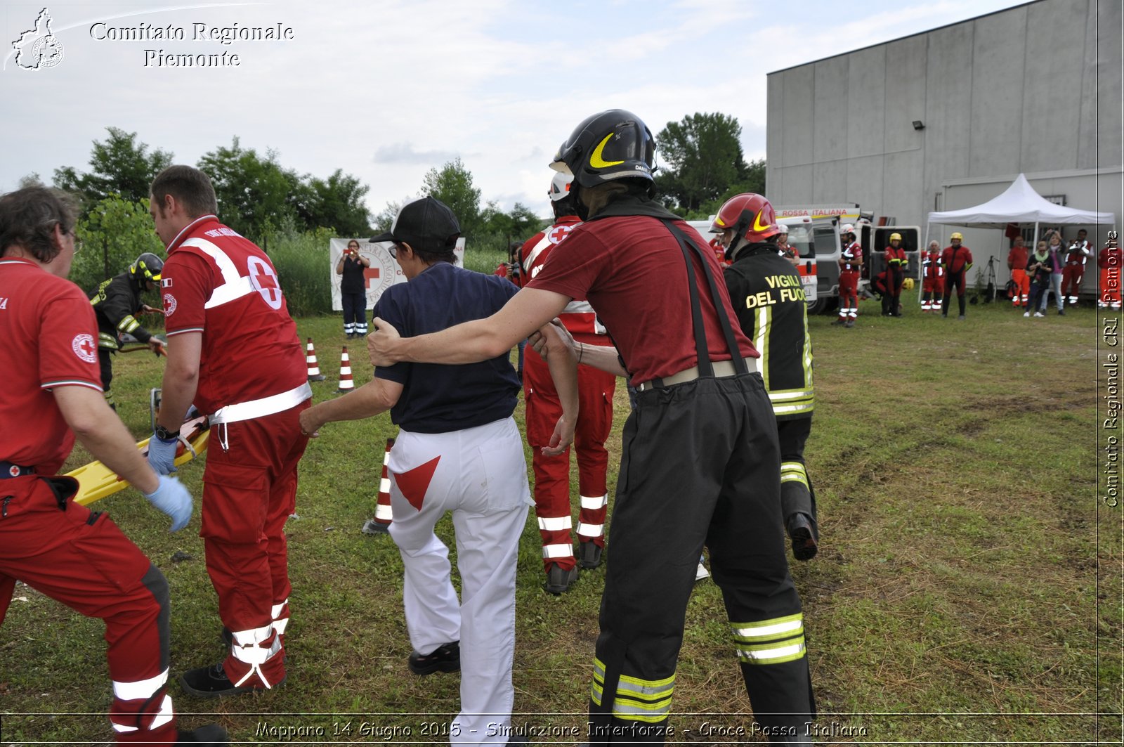 Mappano 14 Giugno 2015 - Simulazione Interforze - Croce Rossa Italiana- Comitato Regionale del Piemonte