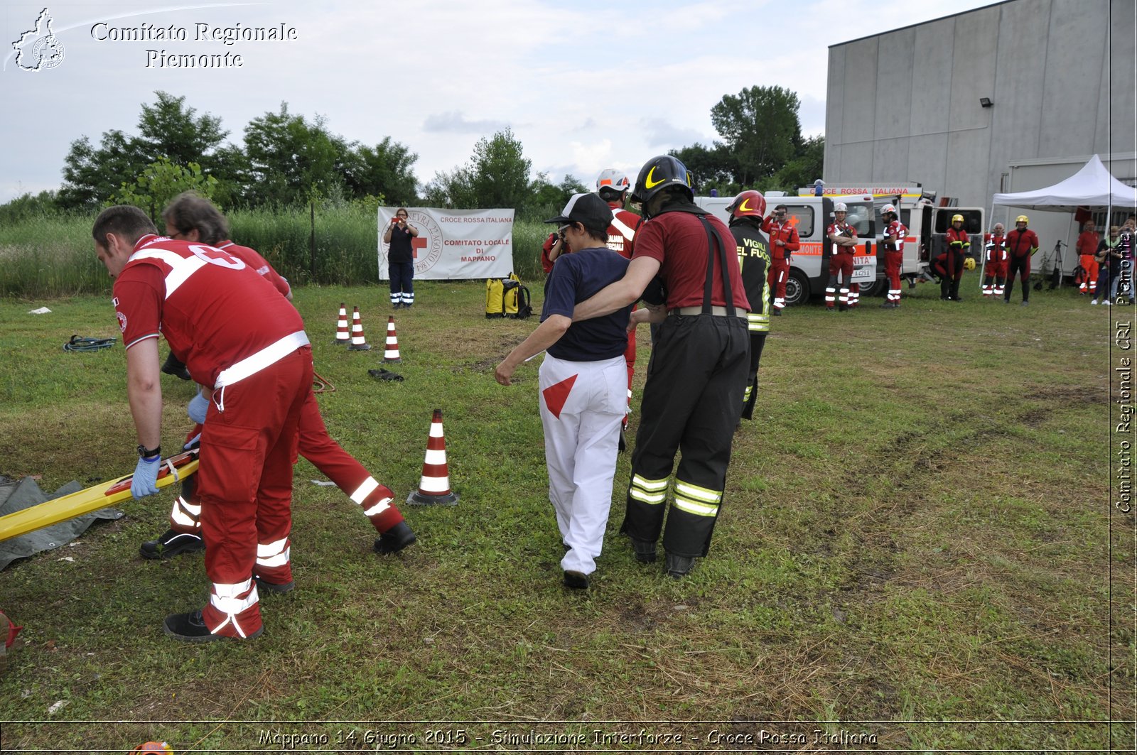 Mappano 14 Giugno 2015 - Simulazione Interforze - Croce Rossa Italiana- Comitato Regionale del Piemonte