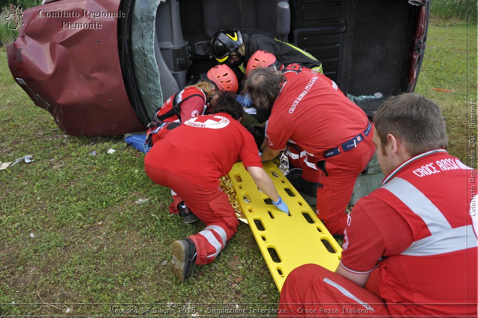 Mappano 14 Giugno 2015 - Simulazione Interforze - Croce Rossa Italiana- Comitato Regionale del Piemonte