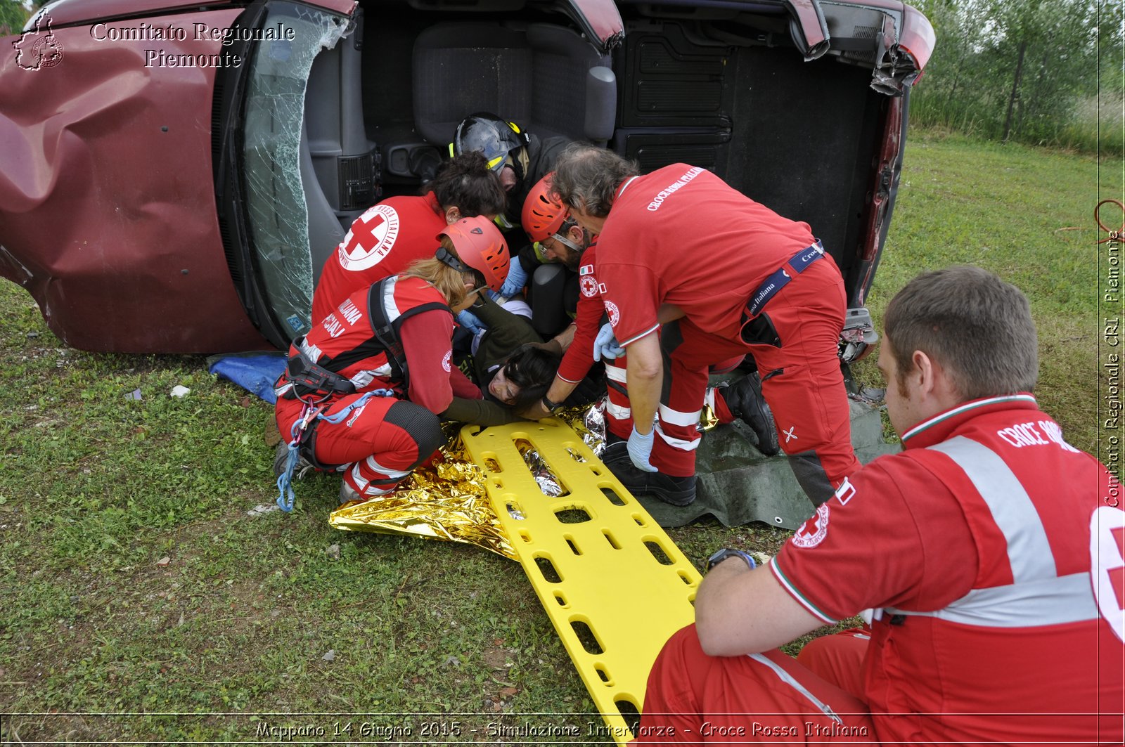 Mappano 14 Giugno 2015 - Simulazione Interforze - Croce Rossa Italiana- Comitato Regionale del Piemonte