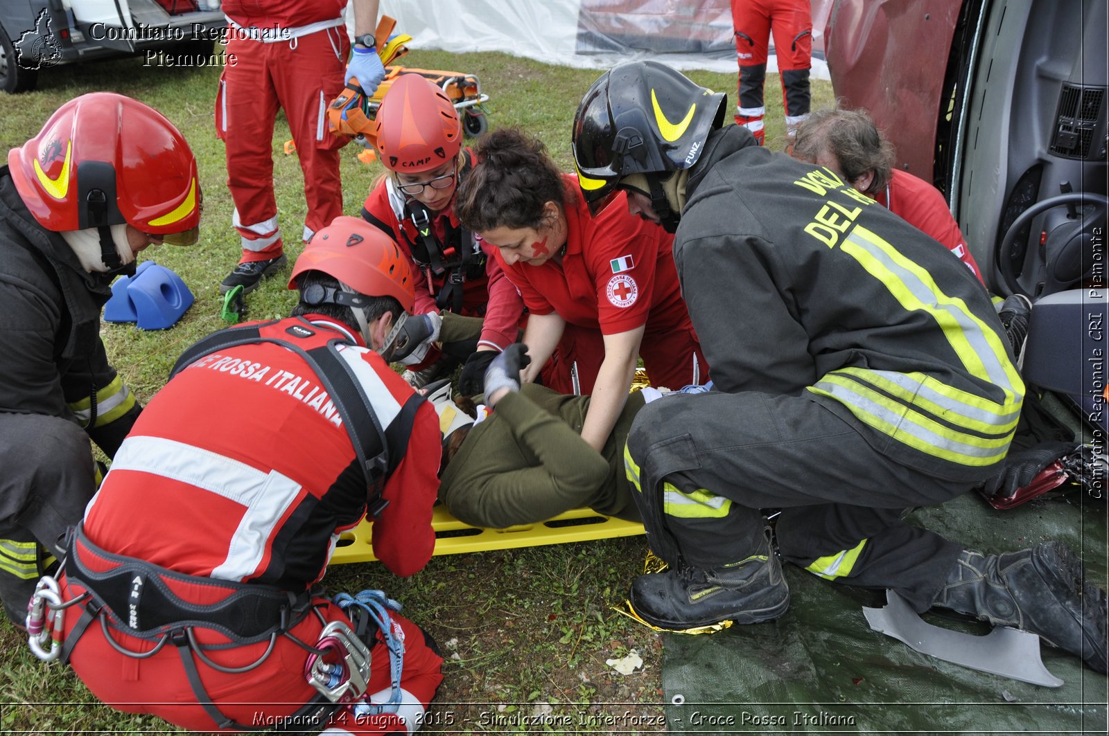 Mappano 14 Giugno 2015 - Simulazione Interforze - Croce Rossa Italiana- Comitato Regionale del Piemonte