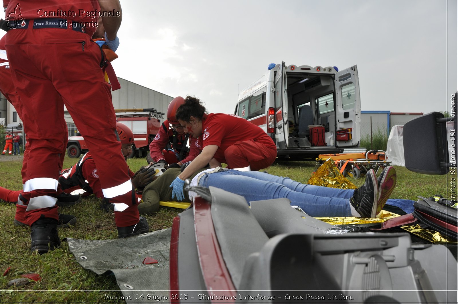 Mappano 14 Giugno 2015 - Simulazione Interforze - Croce Rossa Italiana- Comitato Regionale del Piemonte