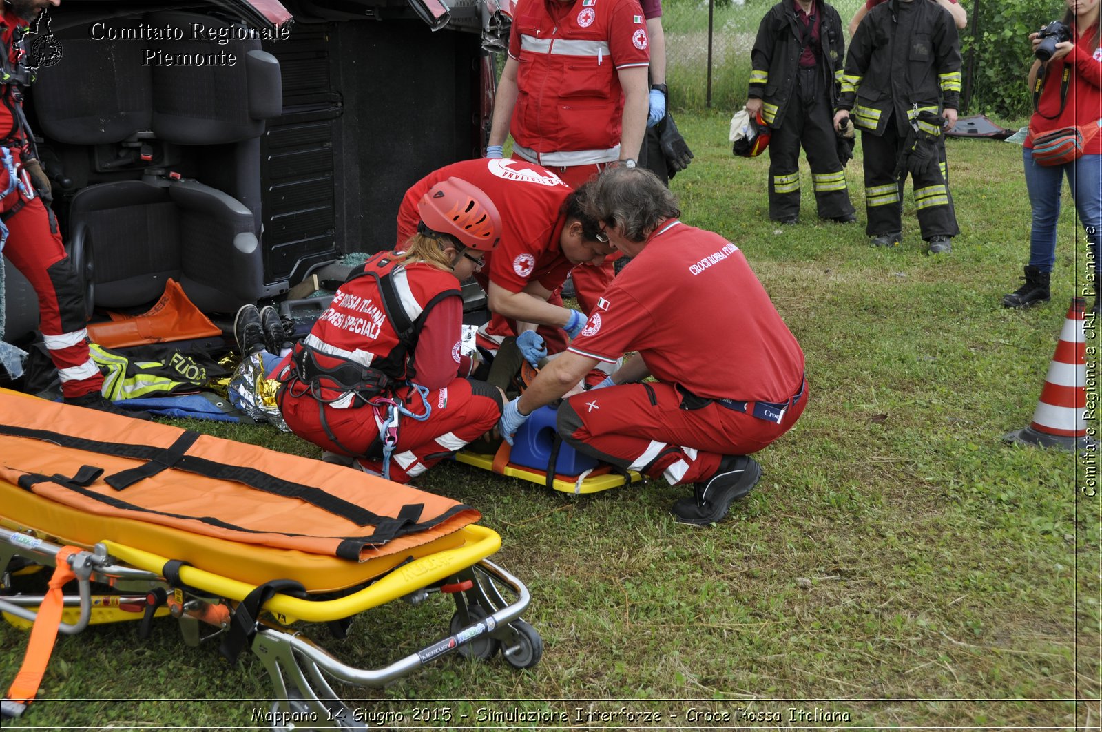 Mappano 14 Giugno 2015 - Simulazione Interforze - Croce Rossa Italiana- Comitato Regionale del Piemonte