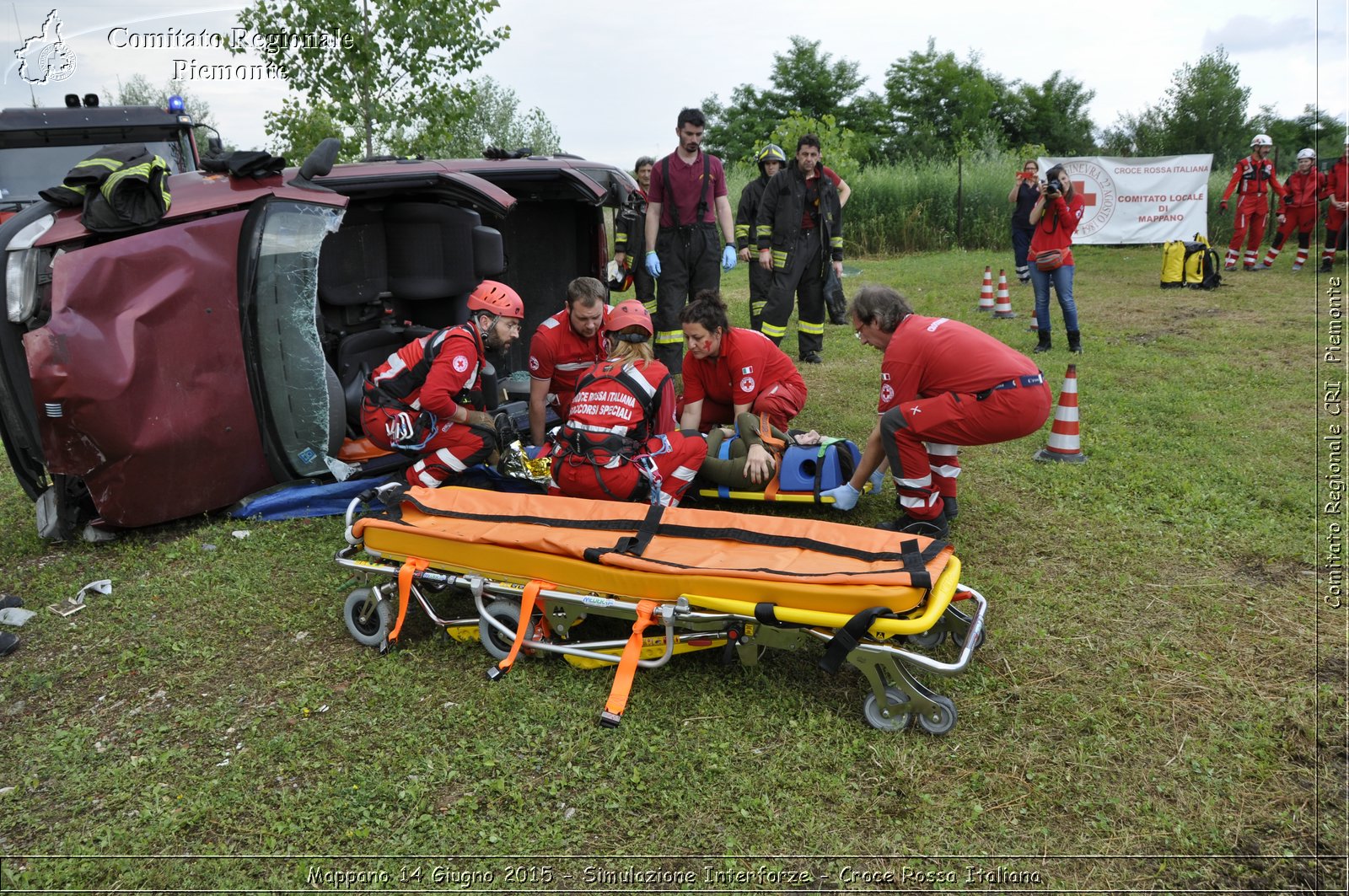 Mappano 14 Giugno 2015 - Simulazione Interforze - Croce Rossa Italiana- Comitato Regionale del Piemonte