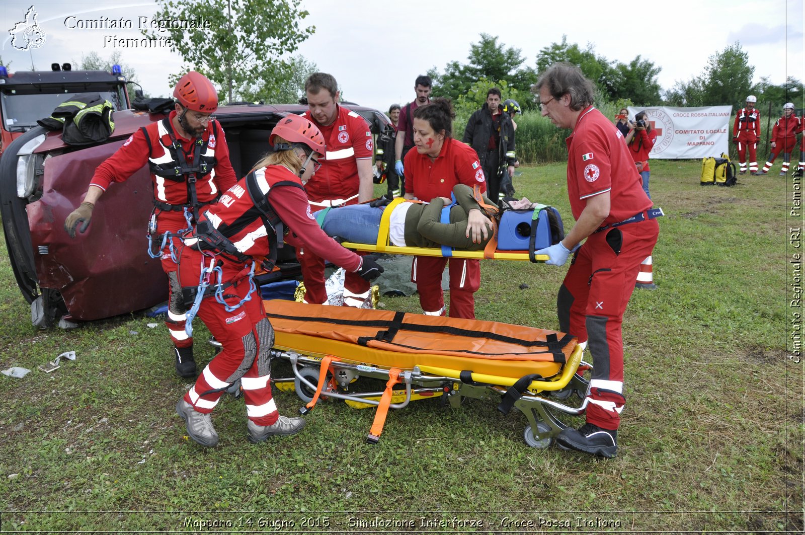 Mappano 14 Giugno 2015 - Simulazione Interforze - Croce Rossa Italiana- Comitato Regionale del Piemonte